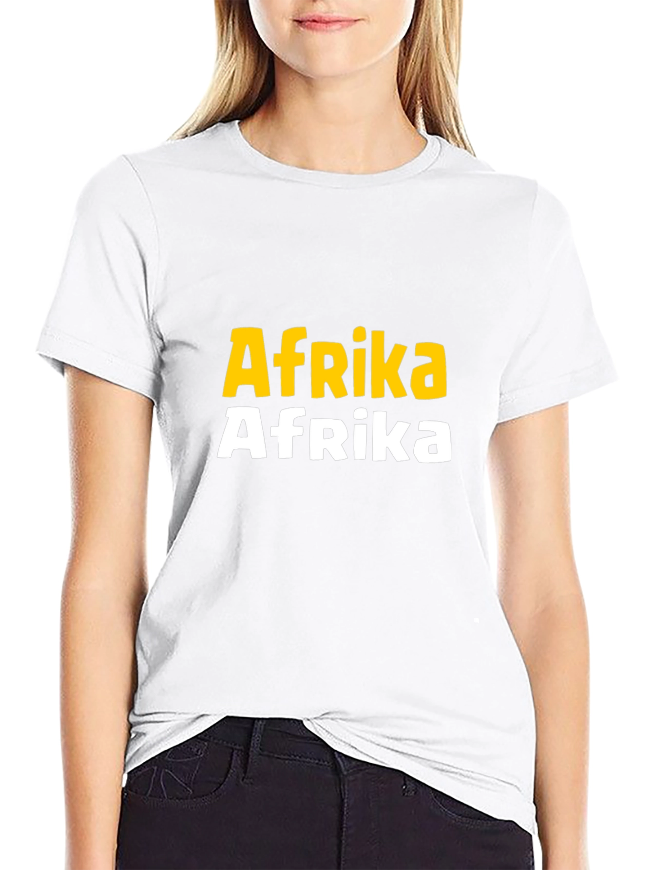 Afrika Bold Graphic Tee - Black Cotton T-Shirt
