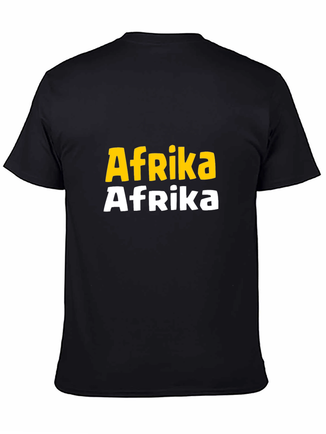 Afrika Bold Graphic Tee - Black Cotton T-Shirt