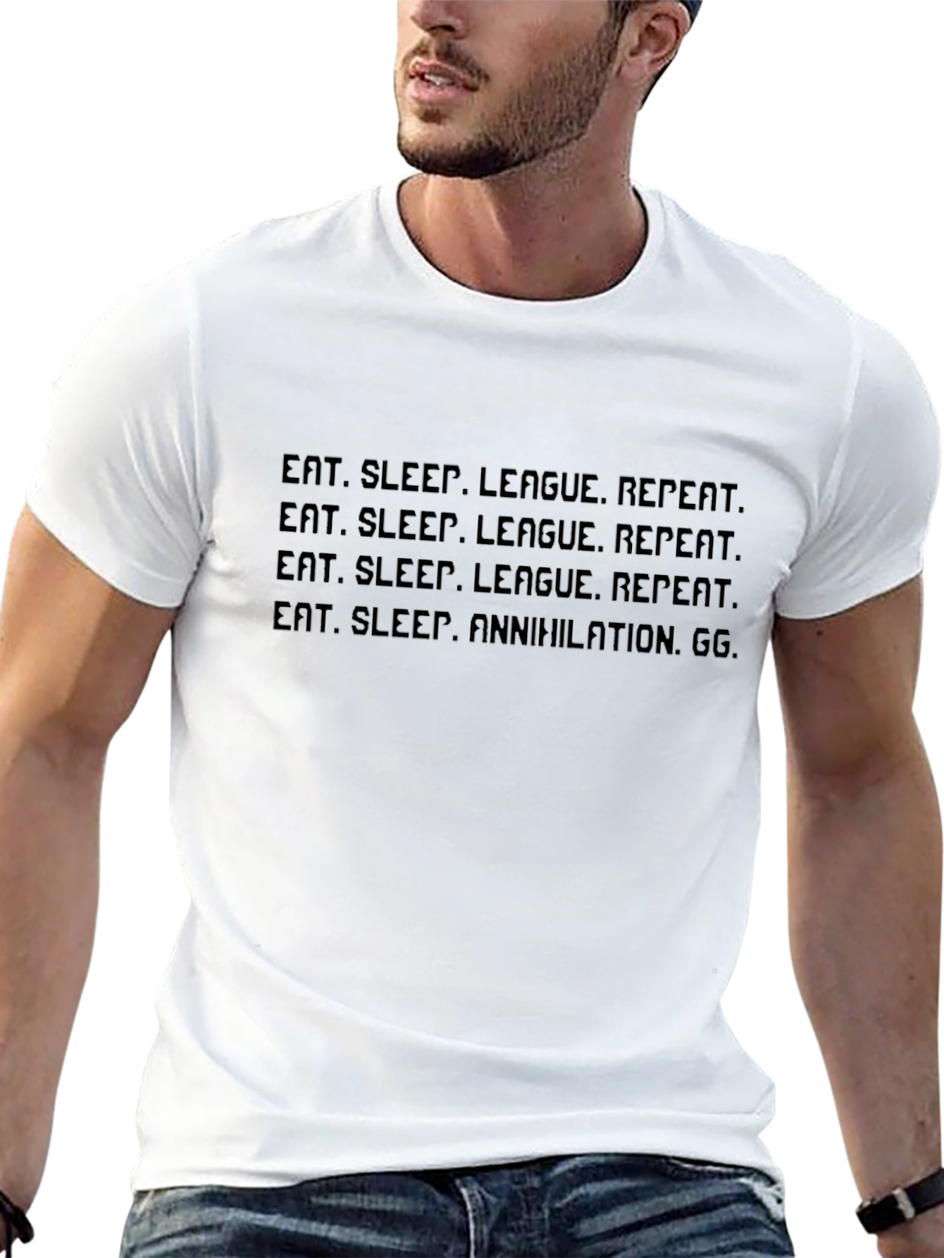 Eat Sleep League Repeat T-Shirt