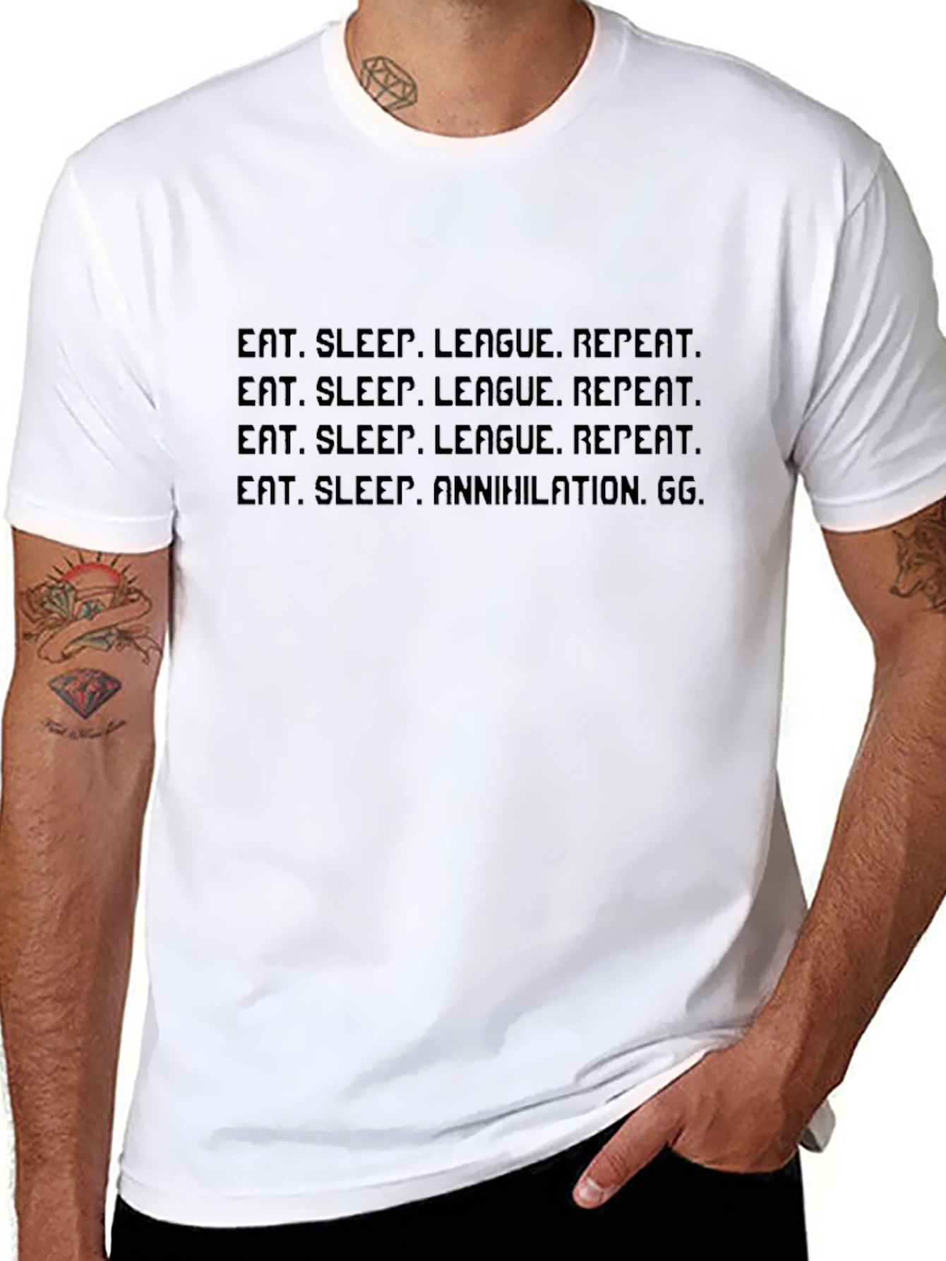 Eat Sleep League Repeat T-Shirt