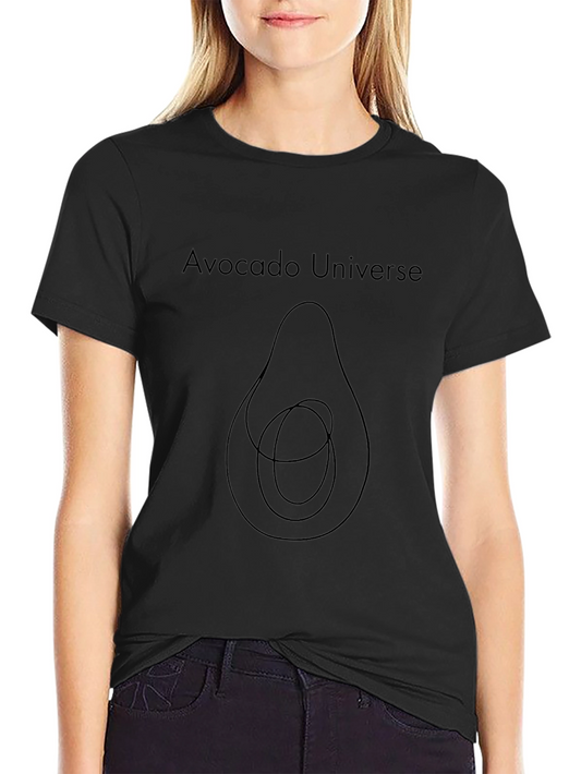 Avocado Universe Graphic Tee - Modern Minimalist Design