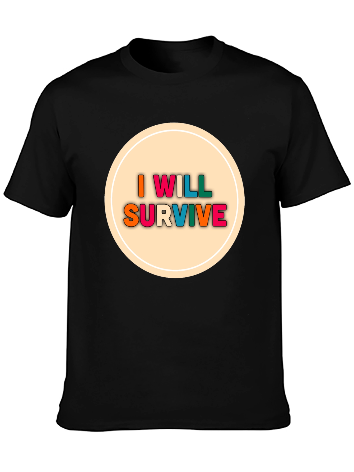 I Will Survive Graphic Tee - Black