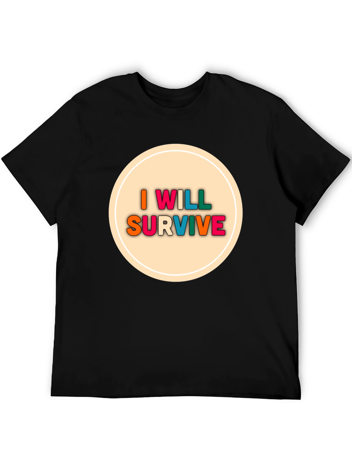 I Will Survive Graphic Tee - Black