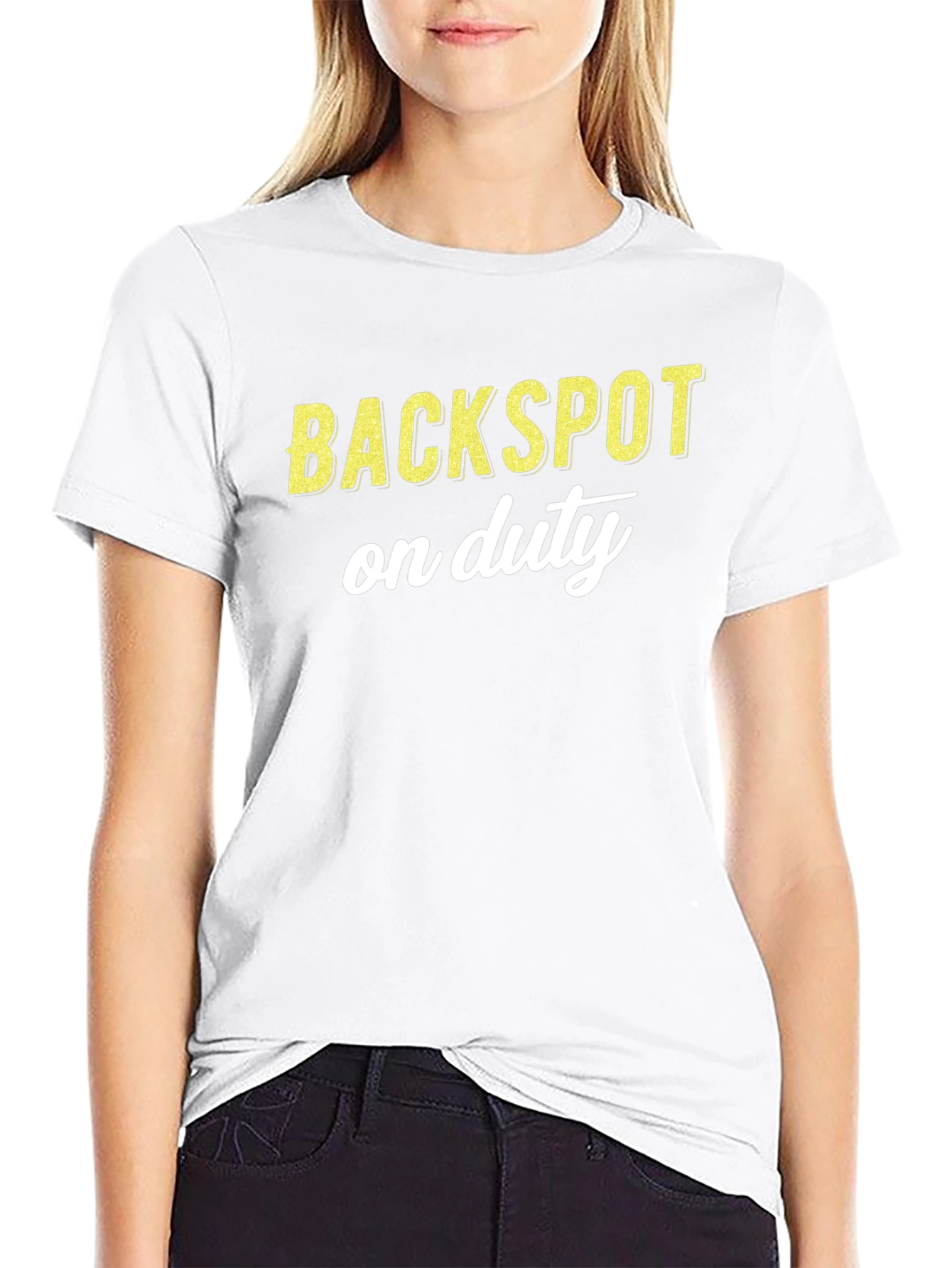 Backspot On Duty Graphic Tee - Black Cotton T-Shirt