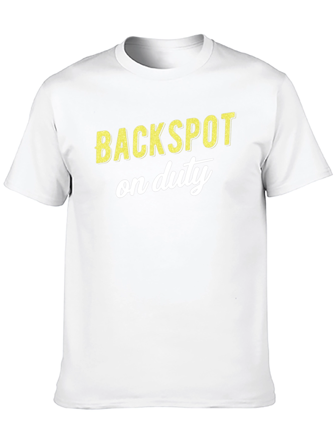 Backspot On Duty Graphic Tee - Black Cotton T-Shirt