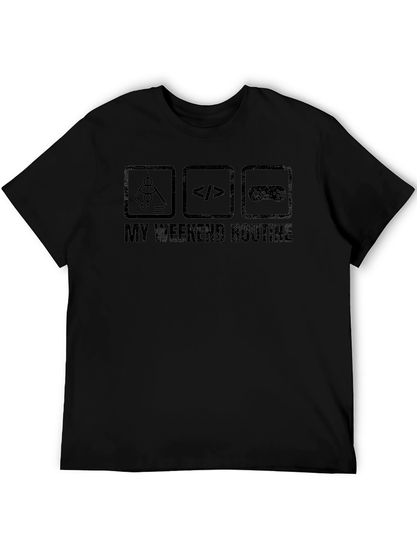 My Weekend Routine T-Shirt - Programmer Gamer Techie