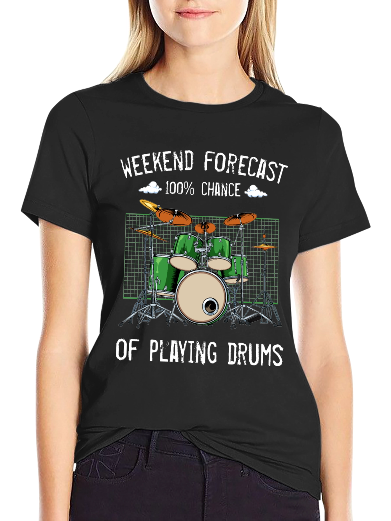 Drummer Weekend Forecast T-Shirt