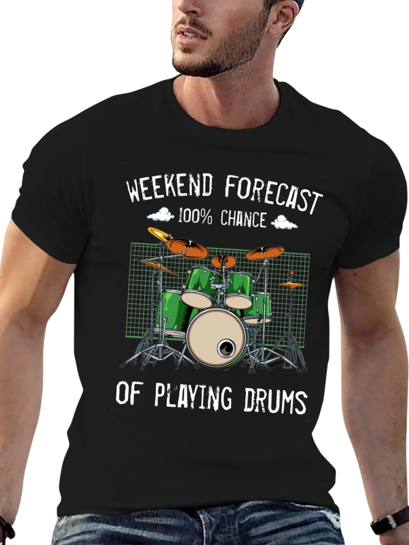 Drummer Weekend Forecast T-Shirt