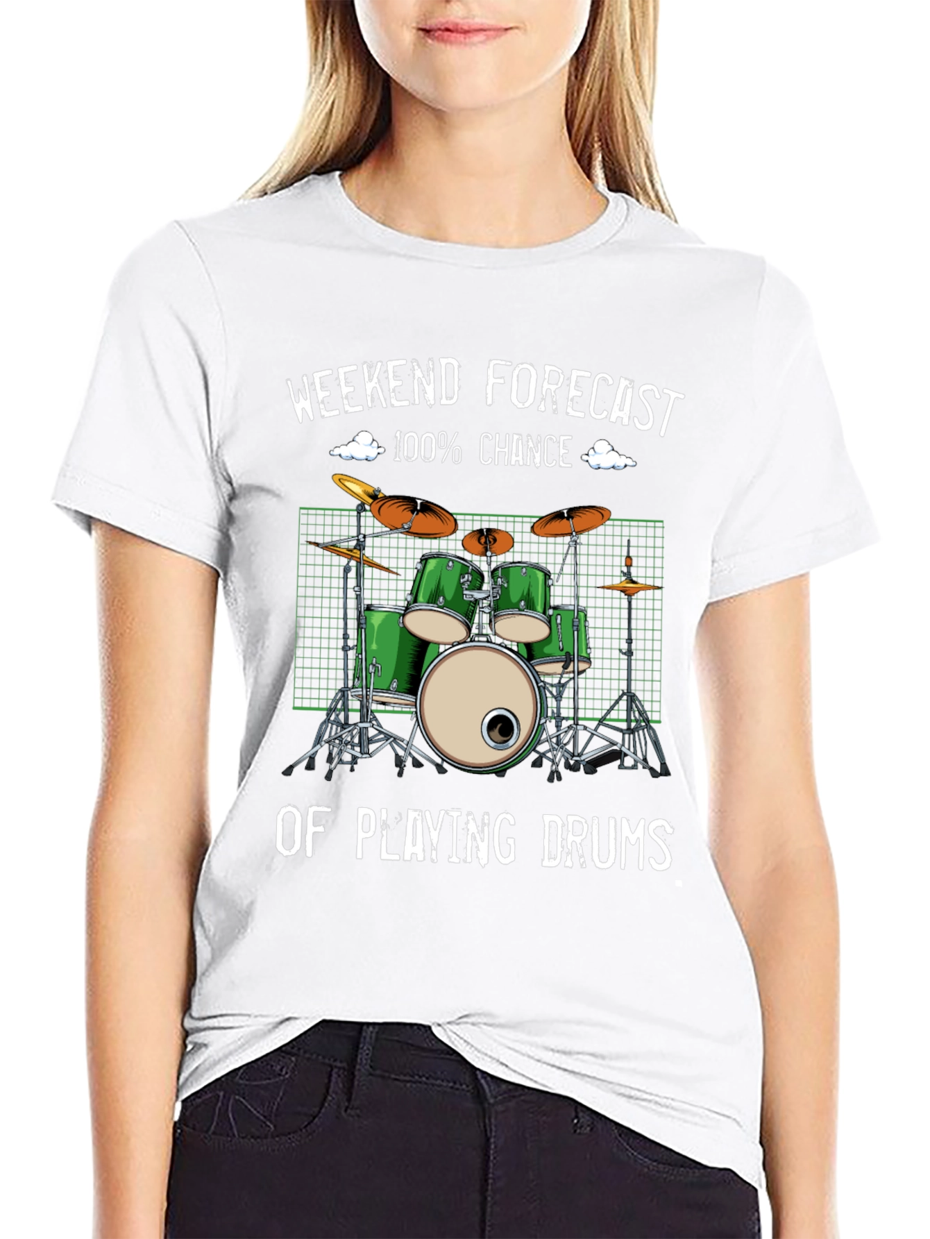 Drummer Weekend Forecast T-Shirt