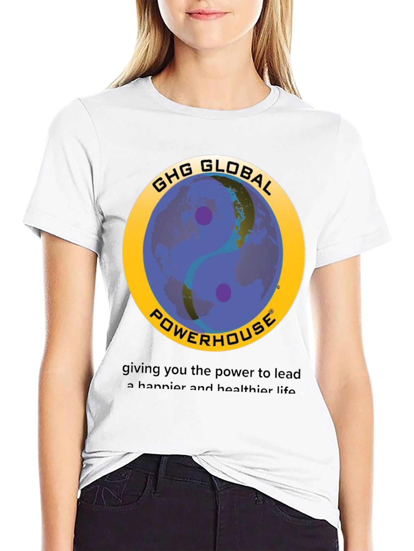 GHG Global Powerhouse Yin Yang Graphic T-Shirt
