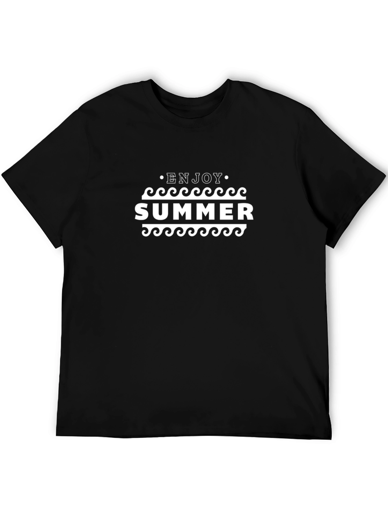 Enjoy Summer Graphic T-Shirt - Black