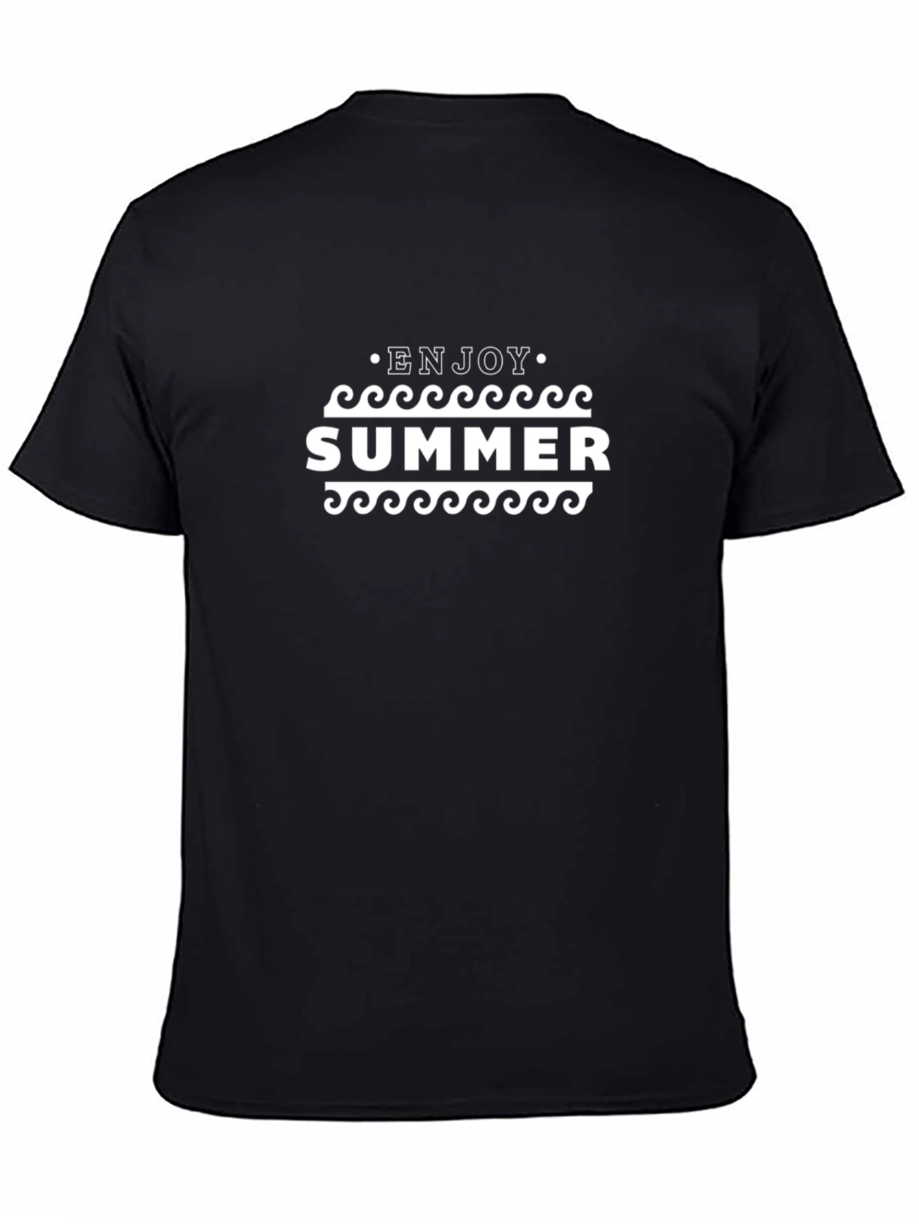 Enjoy Summer Graphic T-Shirt - Black