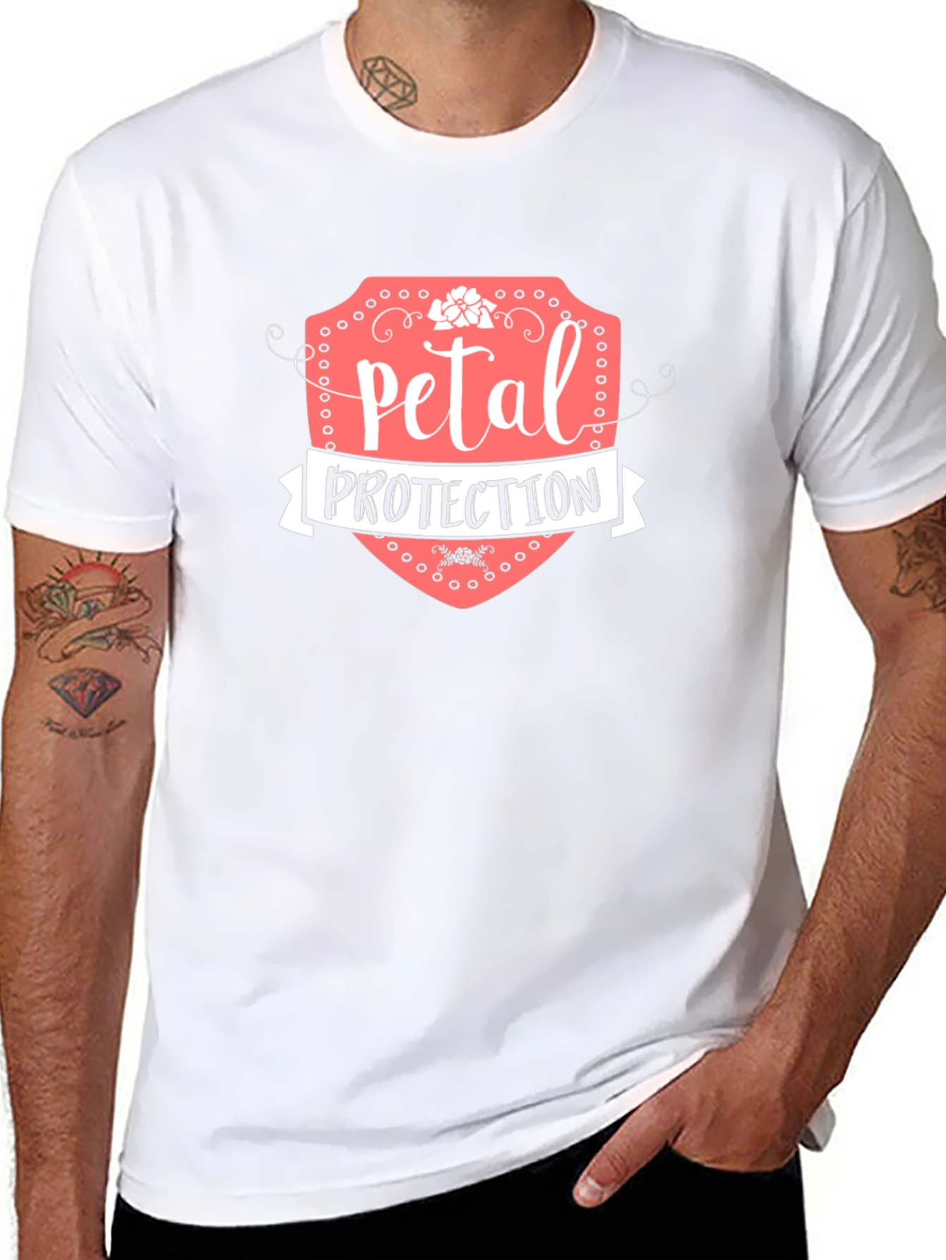 Petal Protection Graphic T-Shirt - Black
