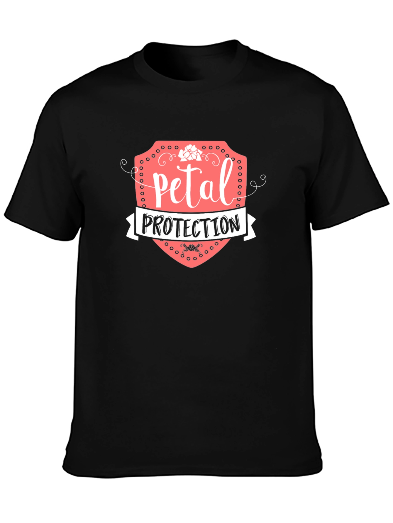 Petal Protection Graphic T-Shirt - Black