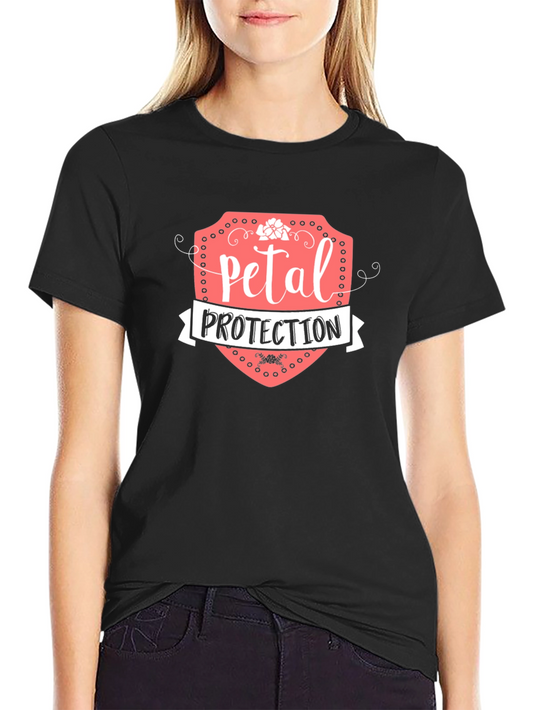 Petal Protection Graphic T-Shirt - Black