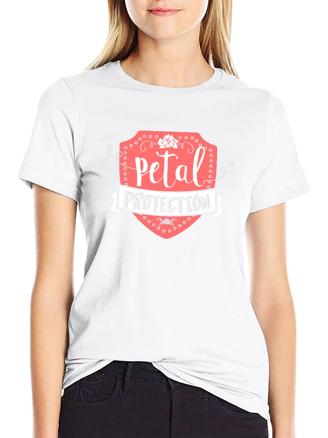 Petal Protection Graphic T-Shirt - Black
