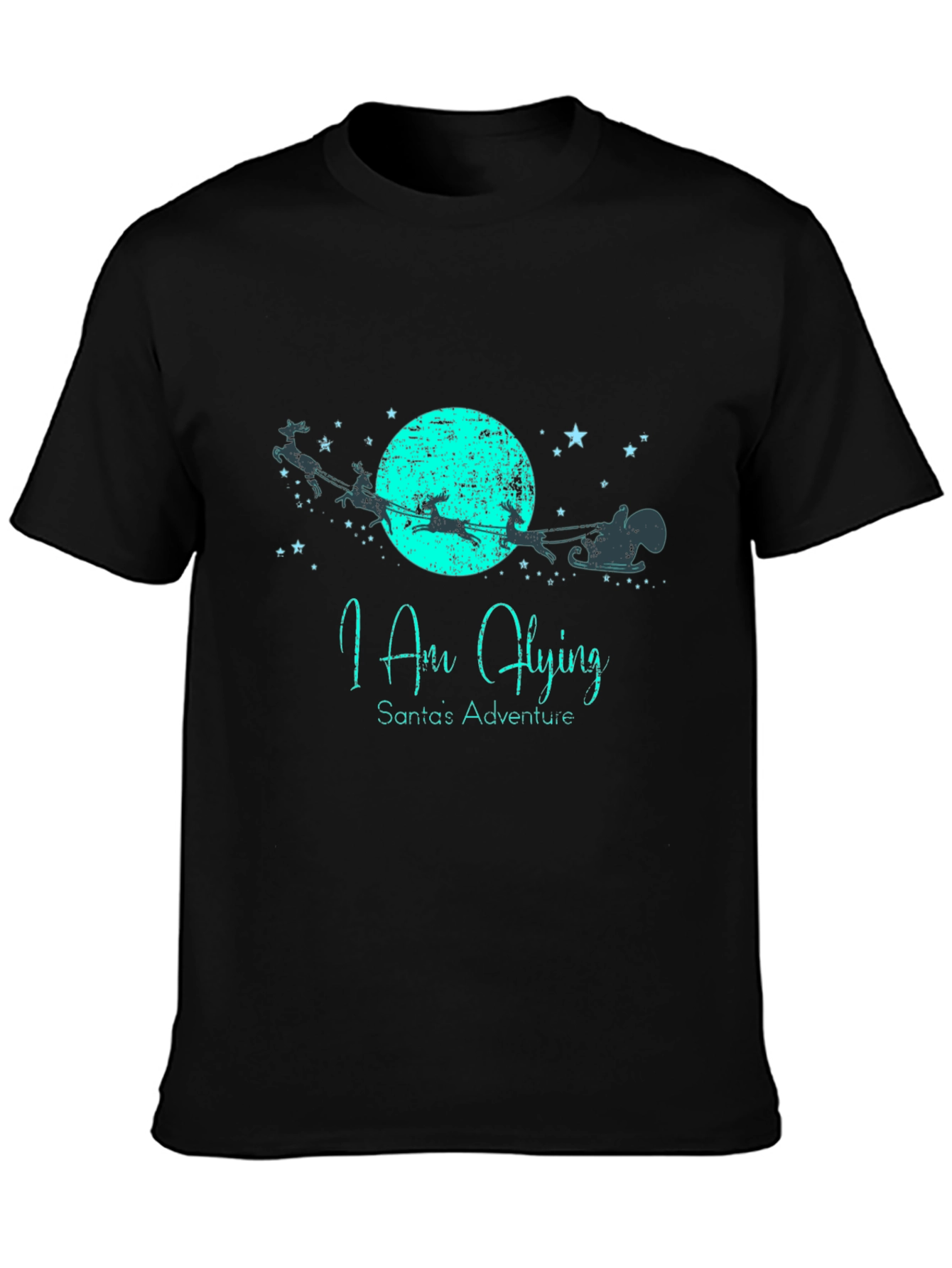 Santas Adventure Tee - I Am Flying Christmas Shirt