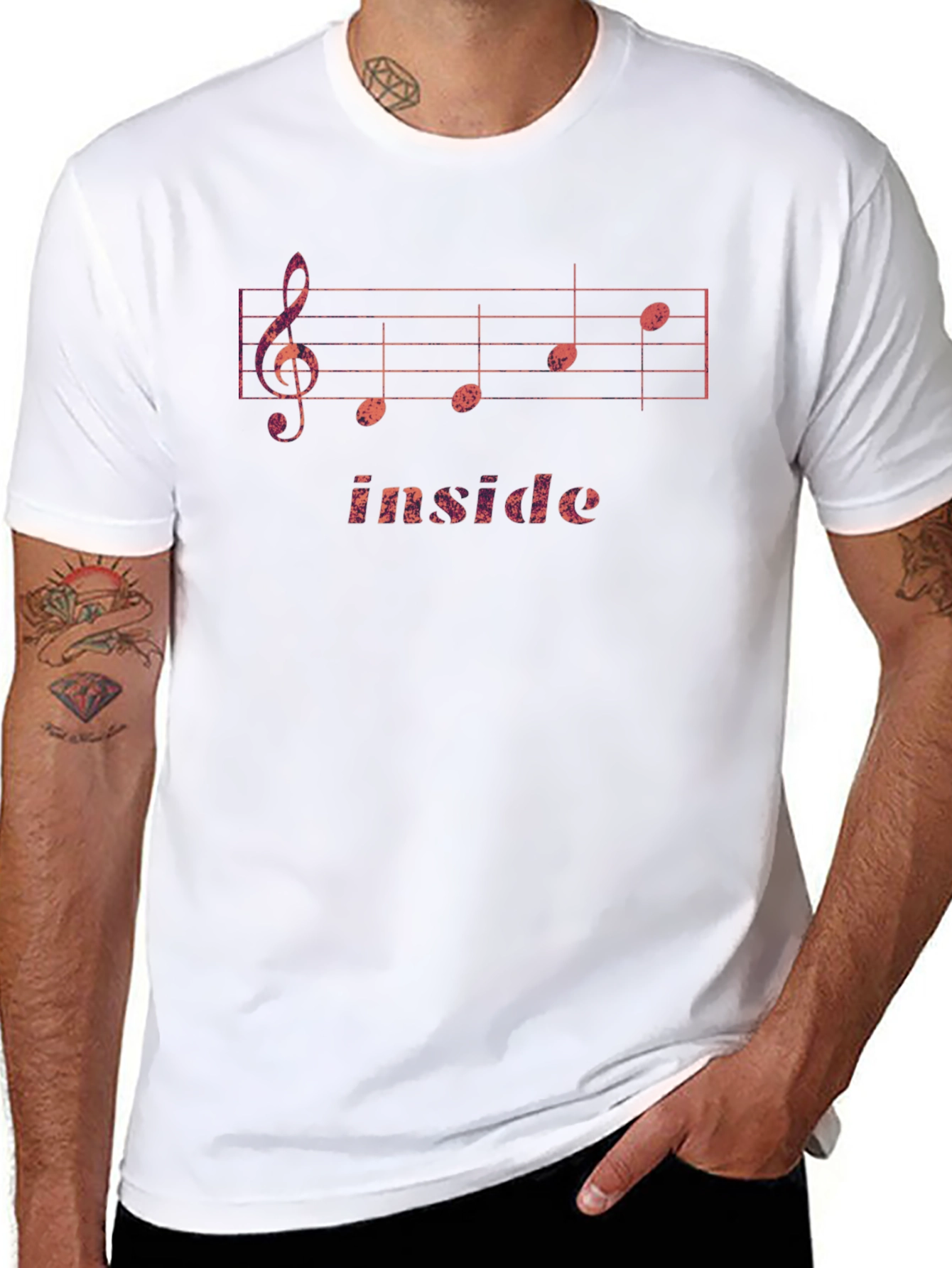 Inside Music Staff Tee
