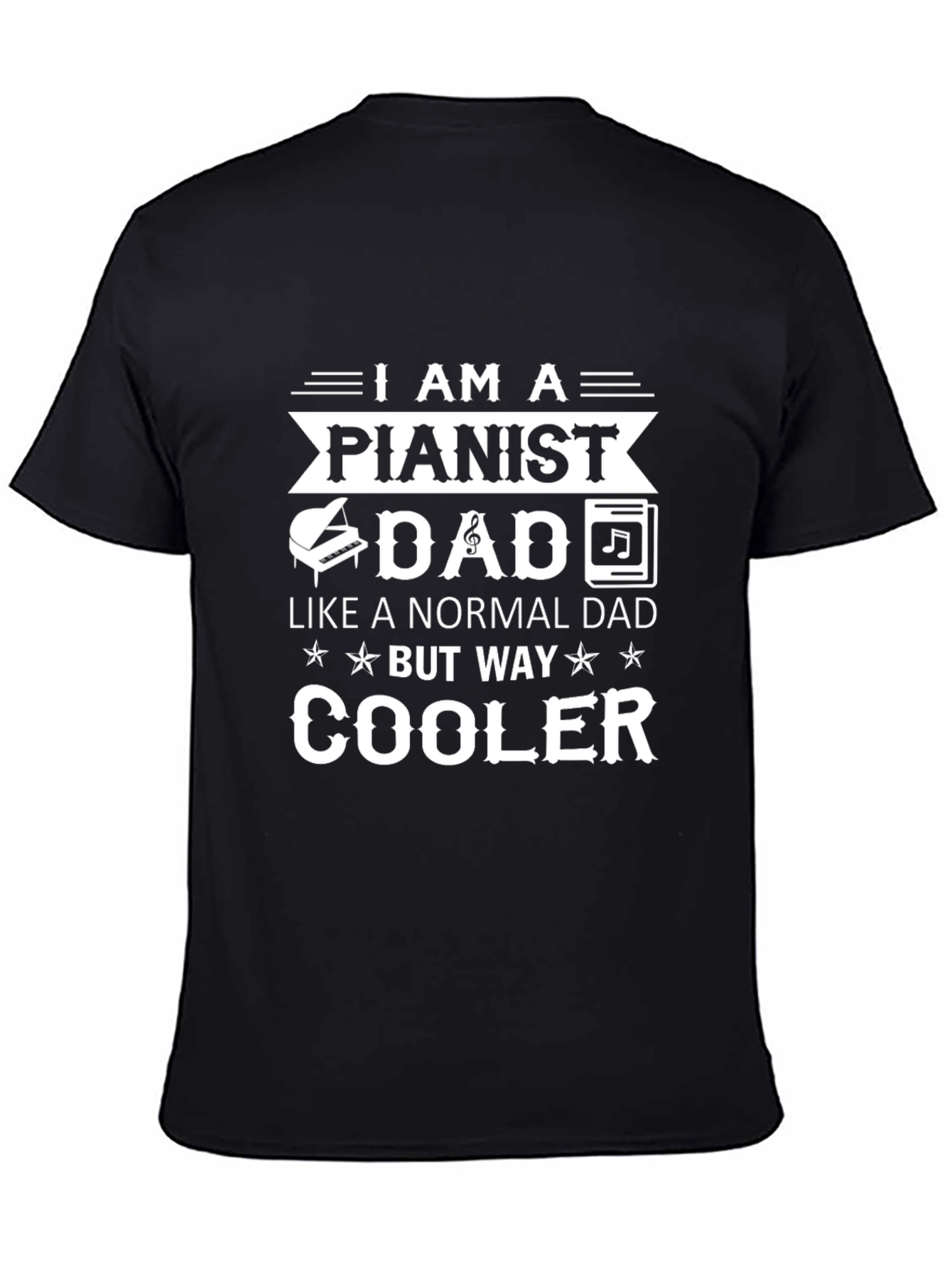 Pianist Dad Graphic T-Shirt - Cool Dad Gift