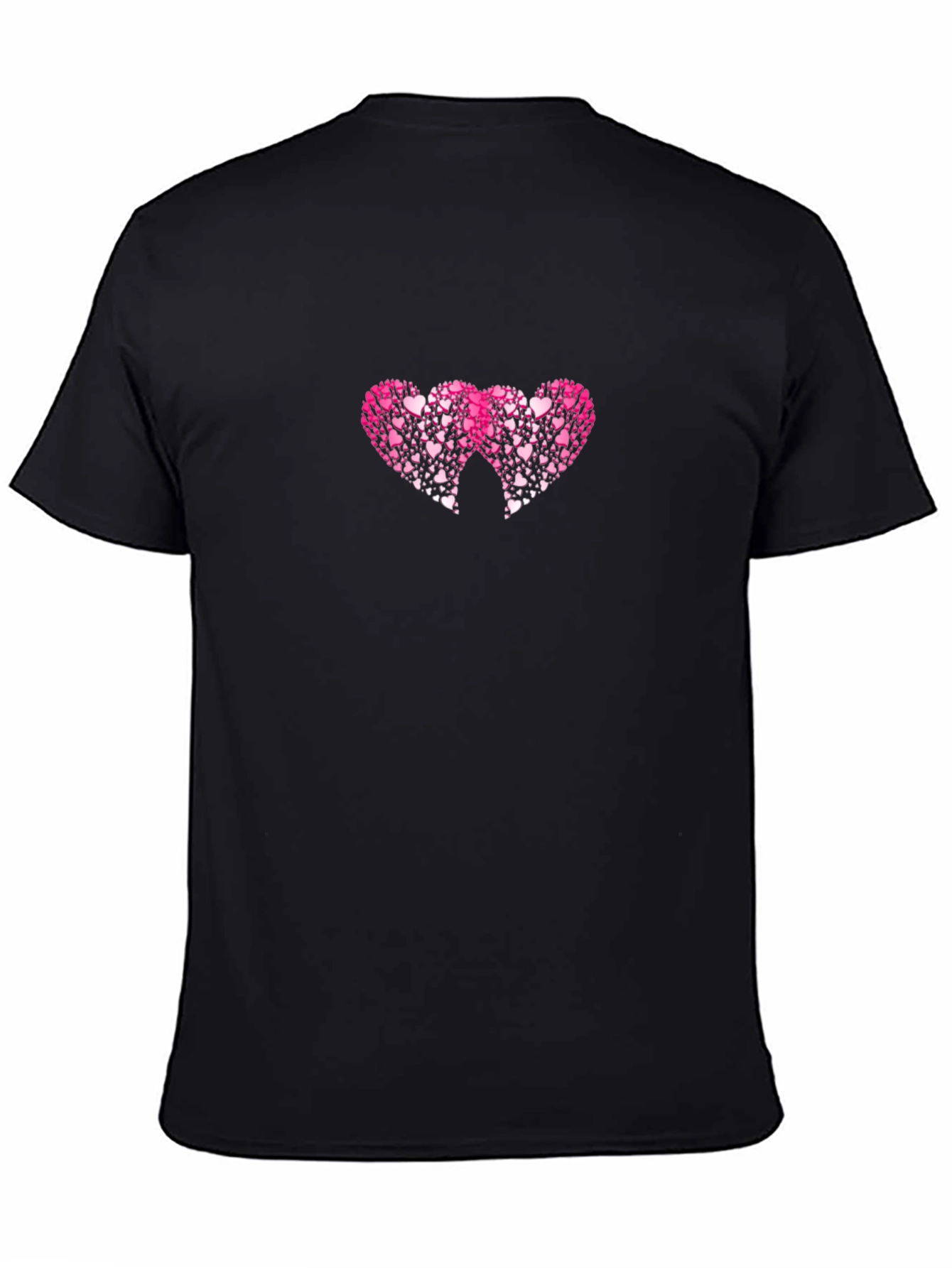 Heart Graphic Black T-Shirt - Love Design