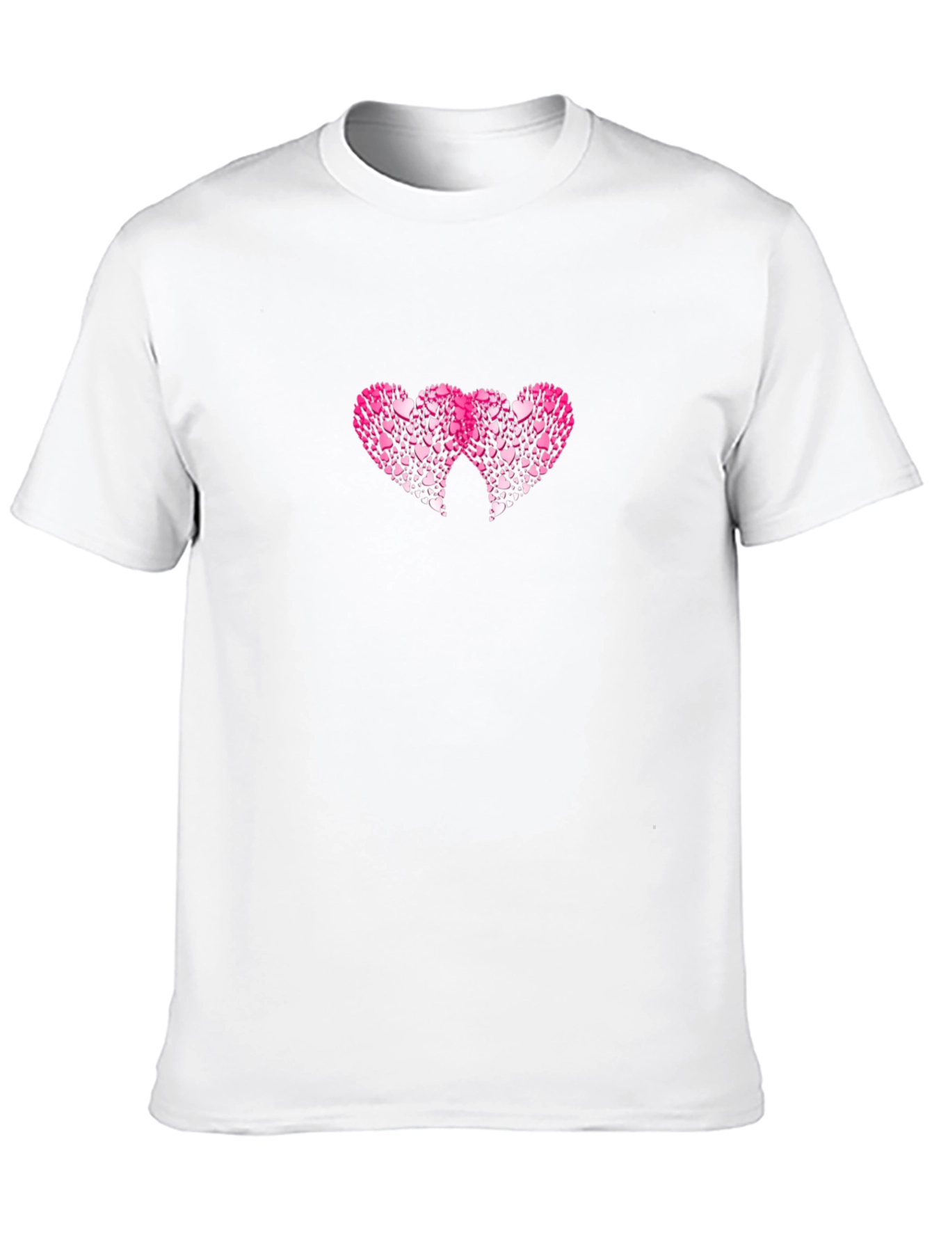 Heart Graphic Black T-Shirt - Love Design