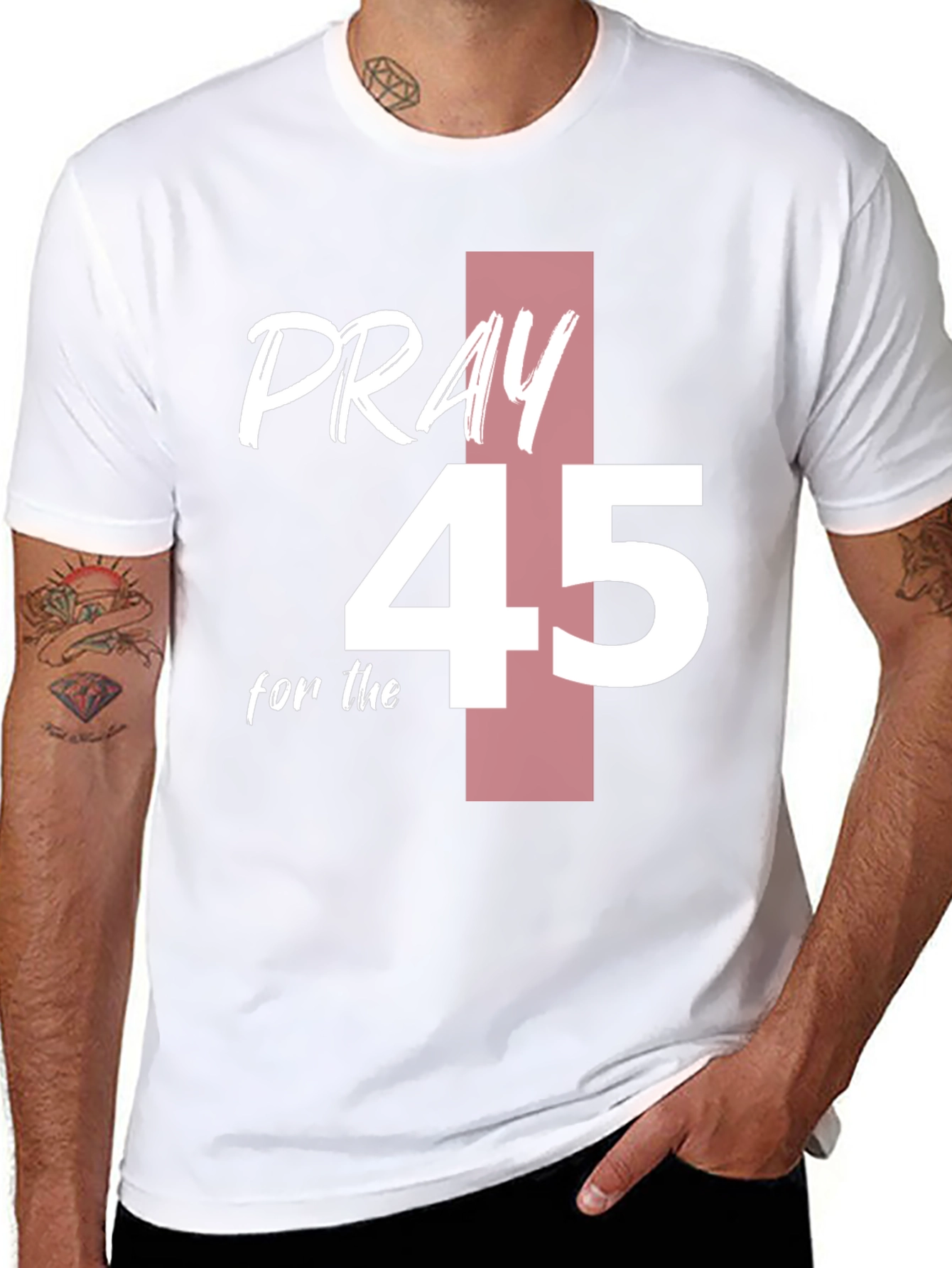 Pray for 45 T-Shirt Graphic Tee