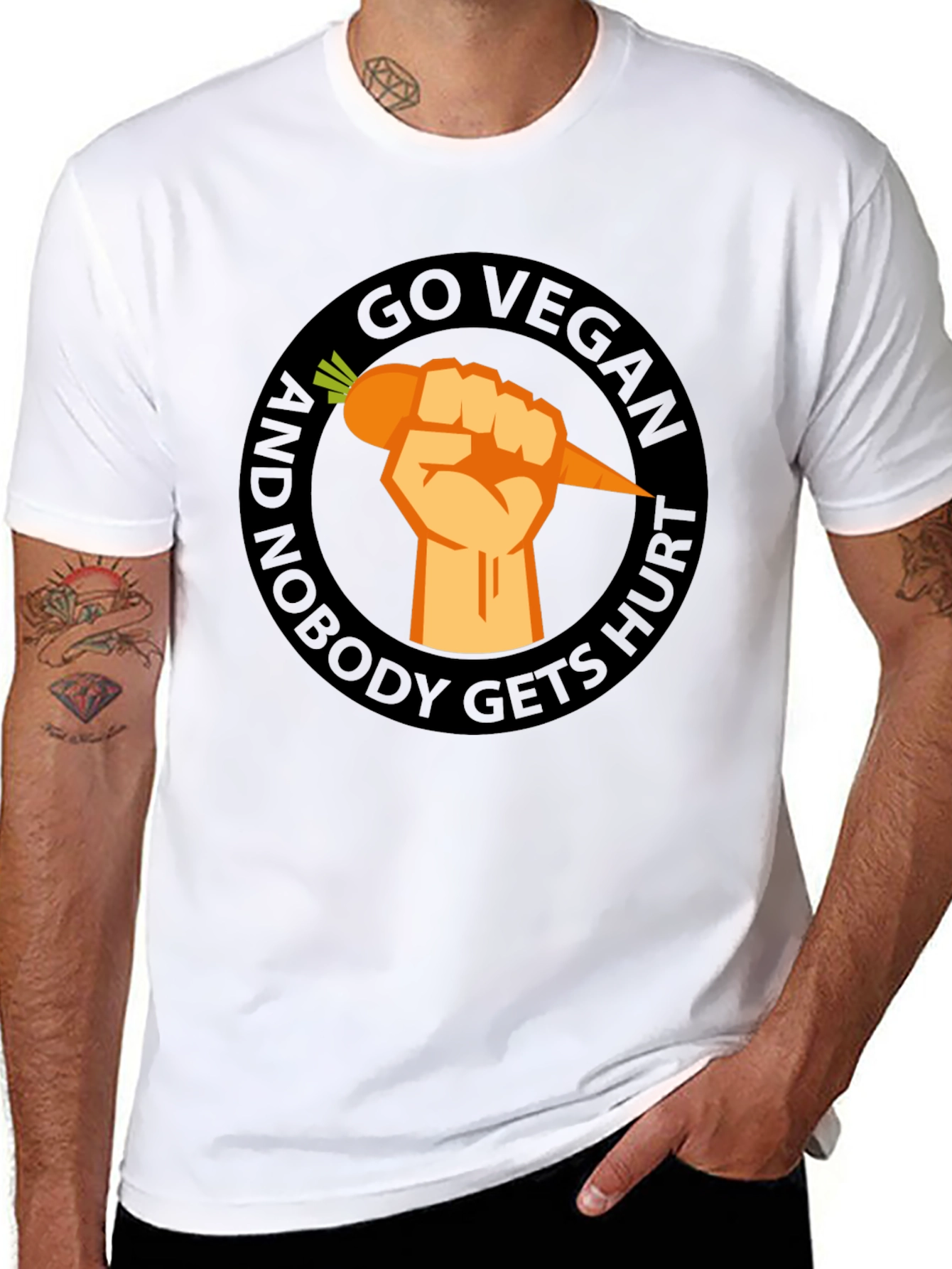 Go Vegan T-Shirt - Nobody Gets Hurt