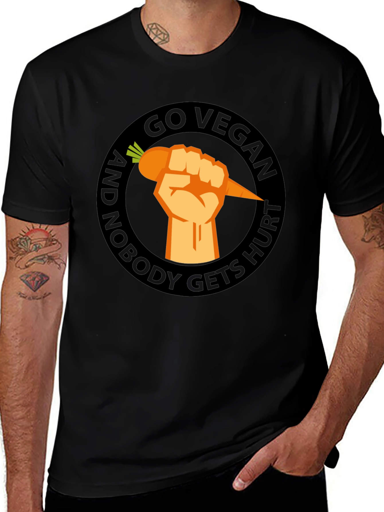 Go Vegan T-Shirt - Nobody Gets Hurt