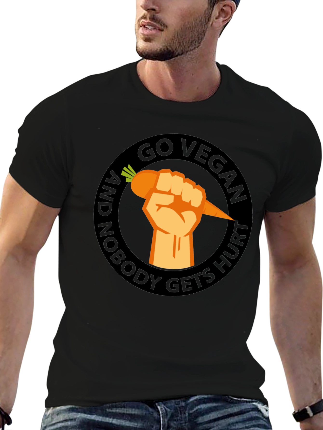 Go Vegan T-Shirt - Nobody Gets Hurt