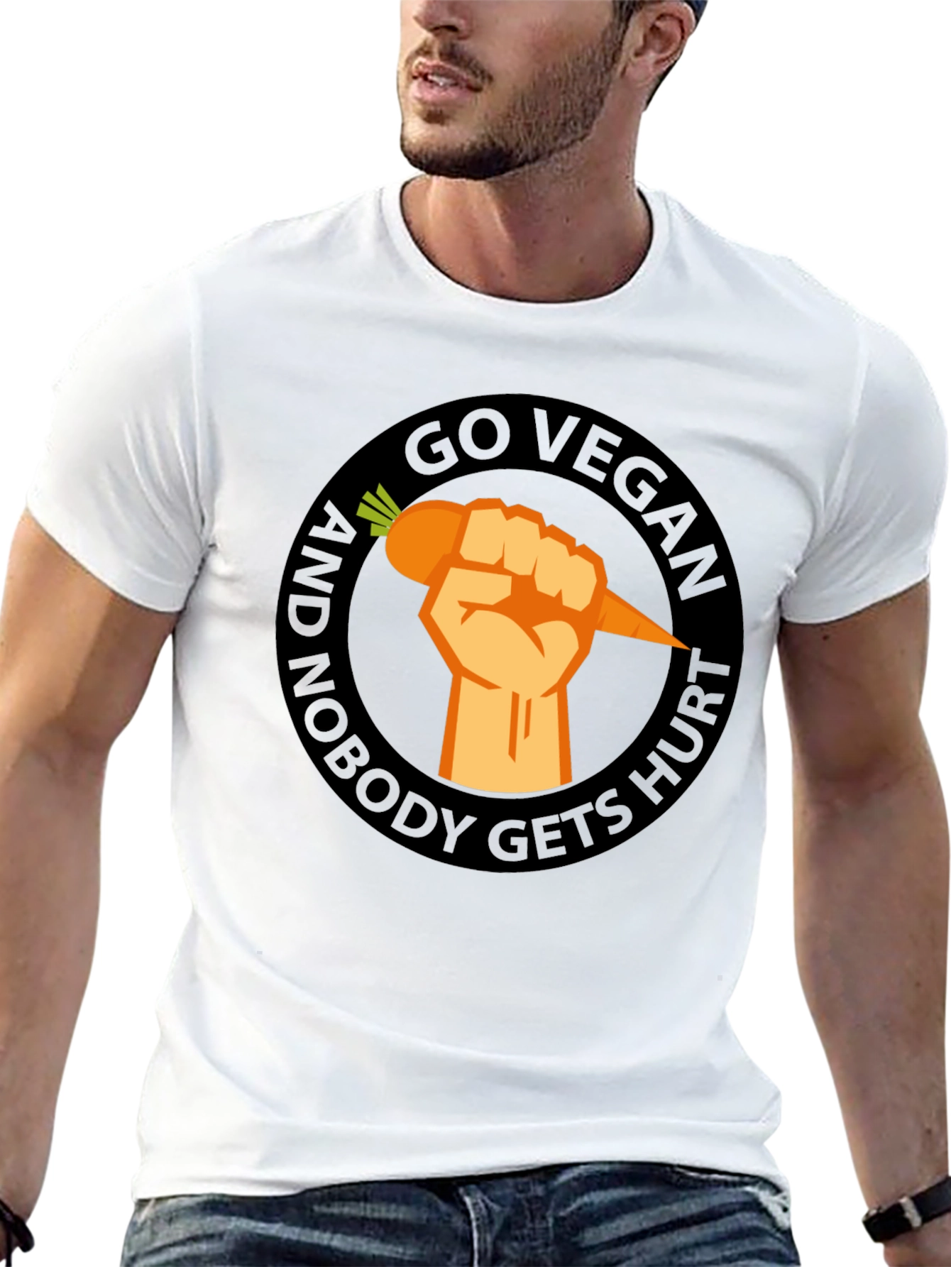 Go Vegan T-Shirt - Nobody Gets Hurt