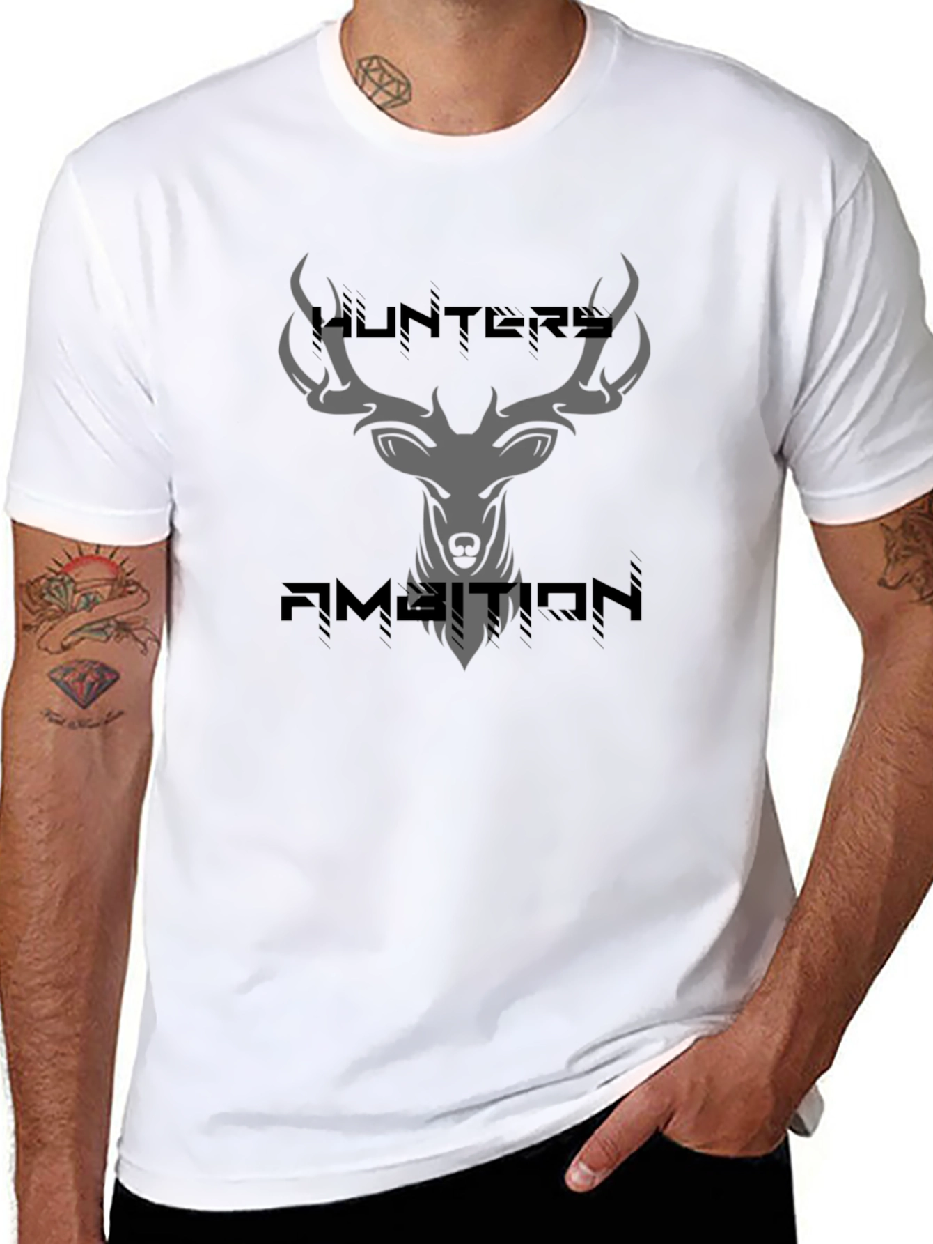 Hunters Ambition Graphic T-Shirt - Deer Design