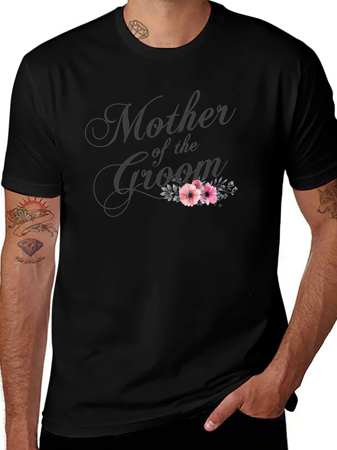 Mother of the Groom Black T-Shirt