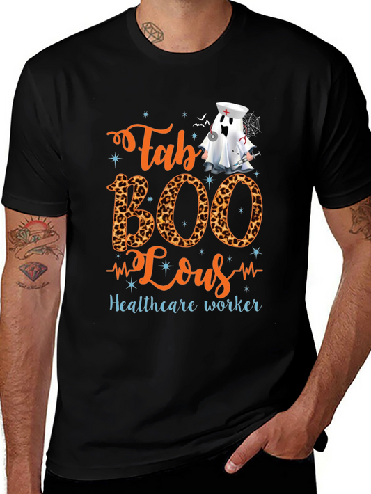Fab BOO Lous Healthcare Worker Halloween T-Shirt