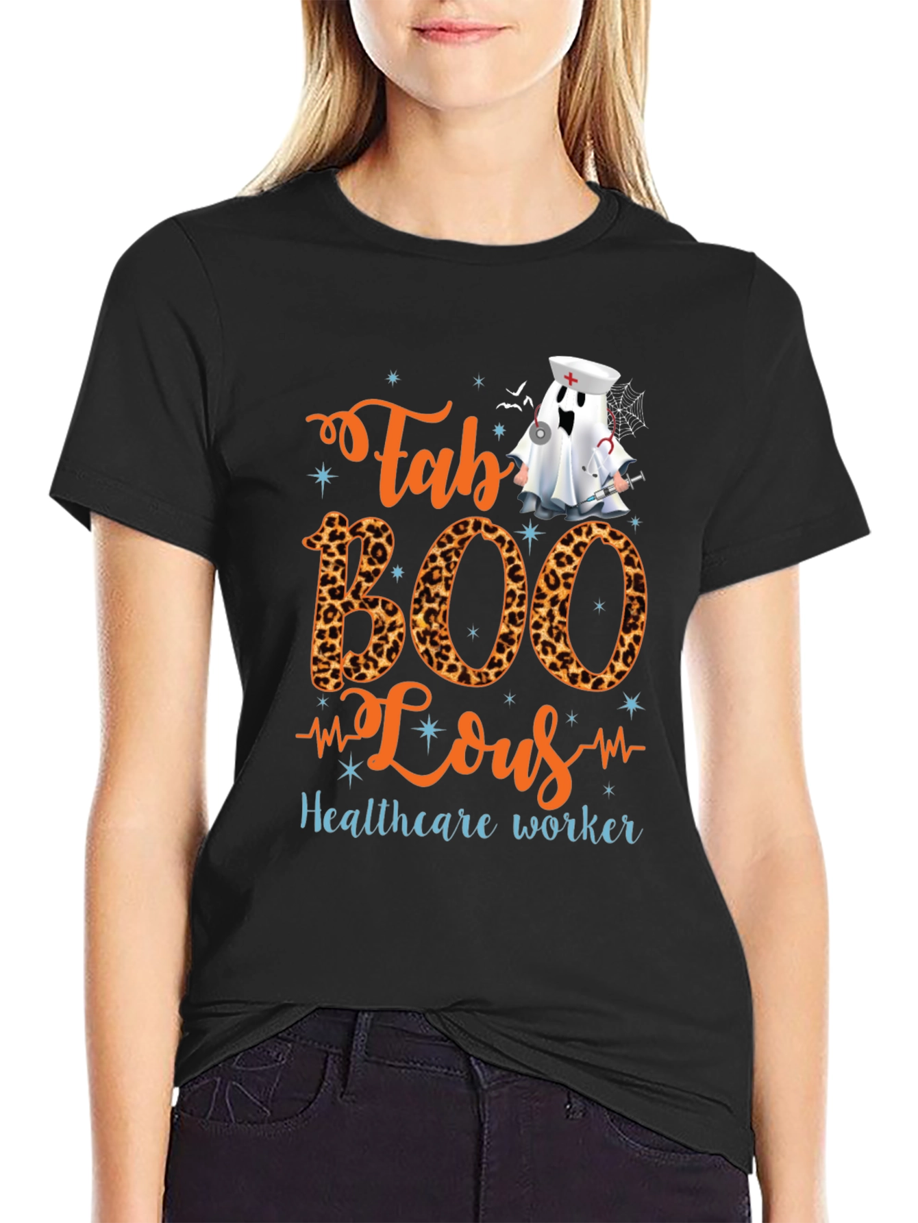 Fab BOO Lous Healthcare Worker Halloween T-Shirt