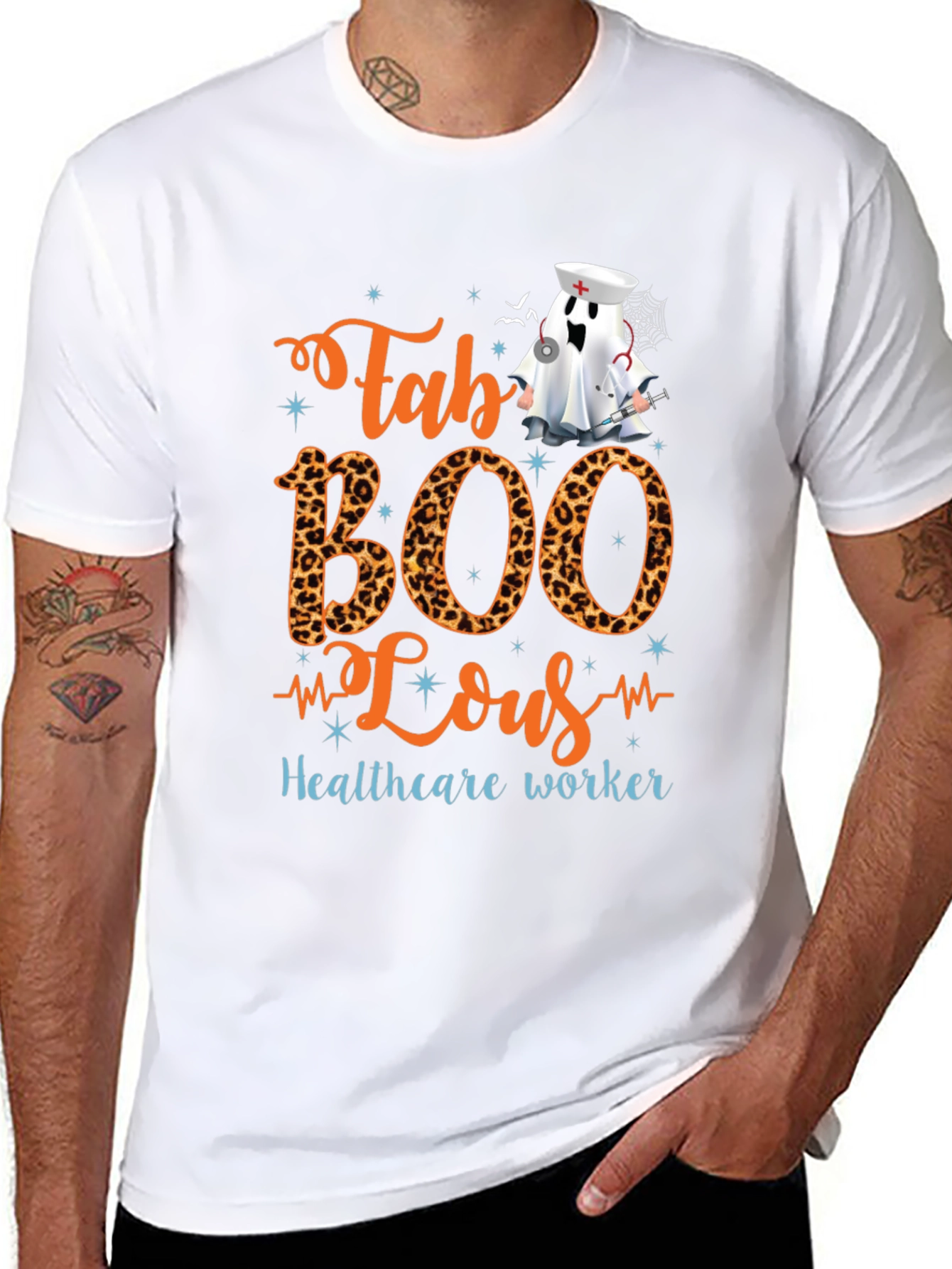 Fab BOO Lous Healthcare Worker Halloween T-Shirt