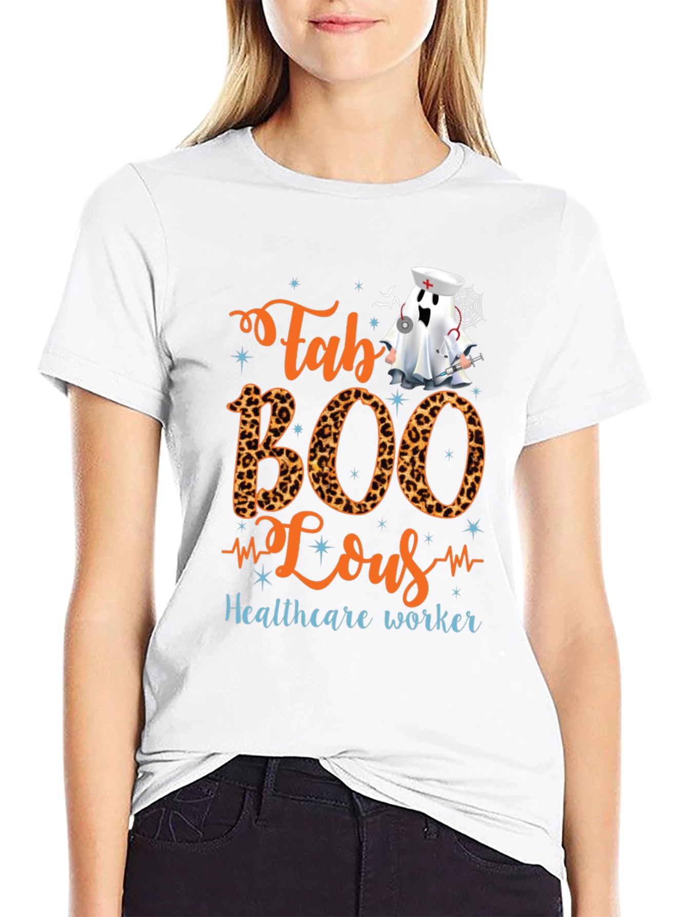 Fab BOO Lous Healthcare Worker Halloween T-Shirt