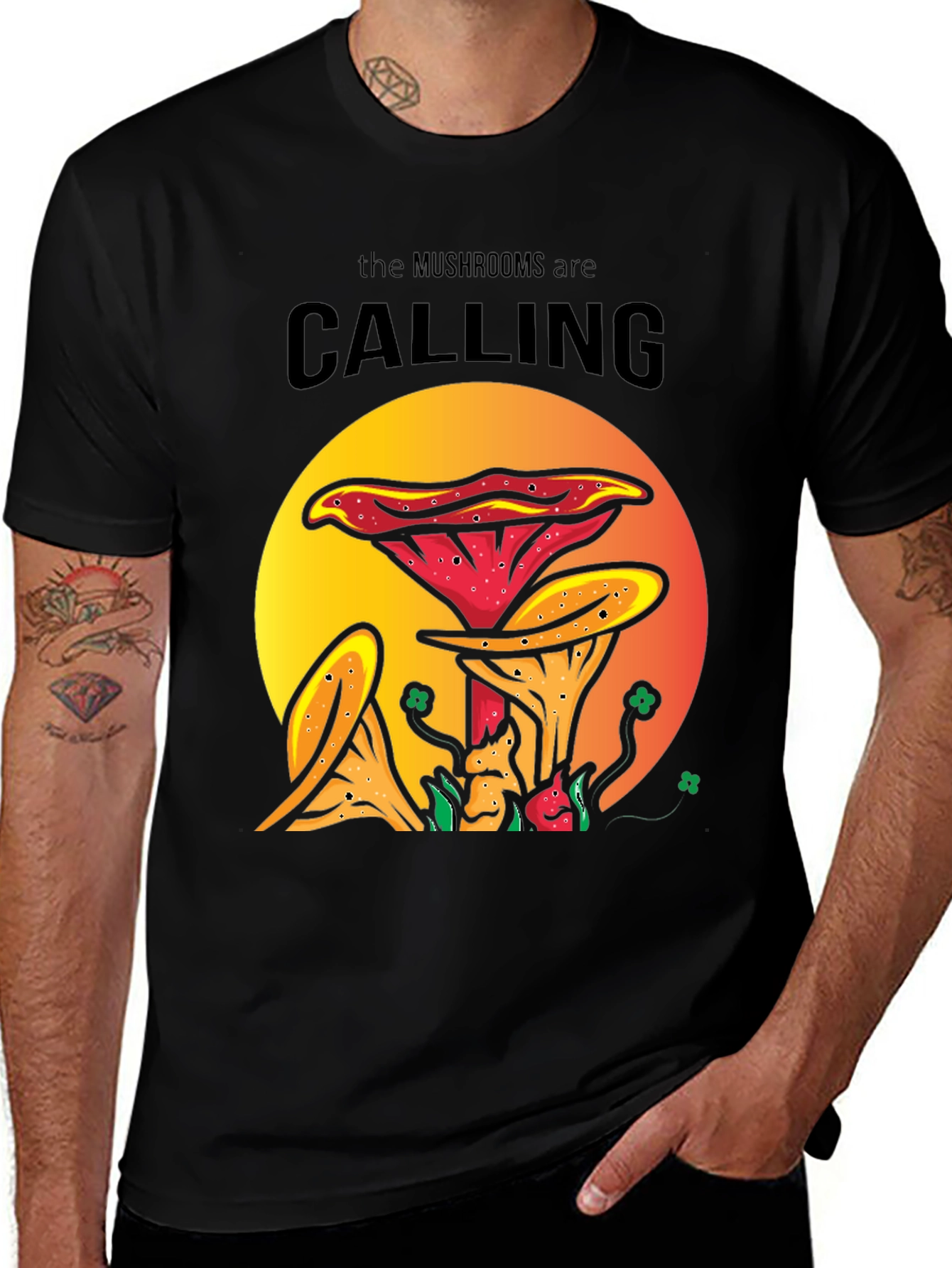 Mushroom Calling T-Shirt | Fun Nature Tee