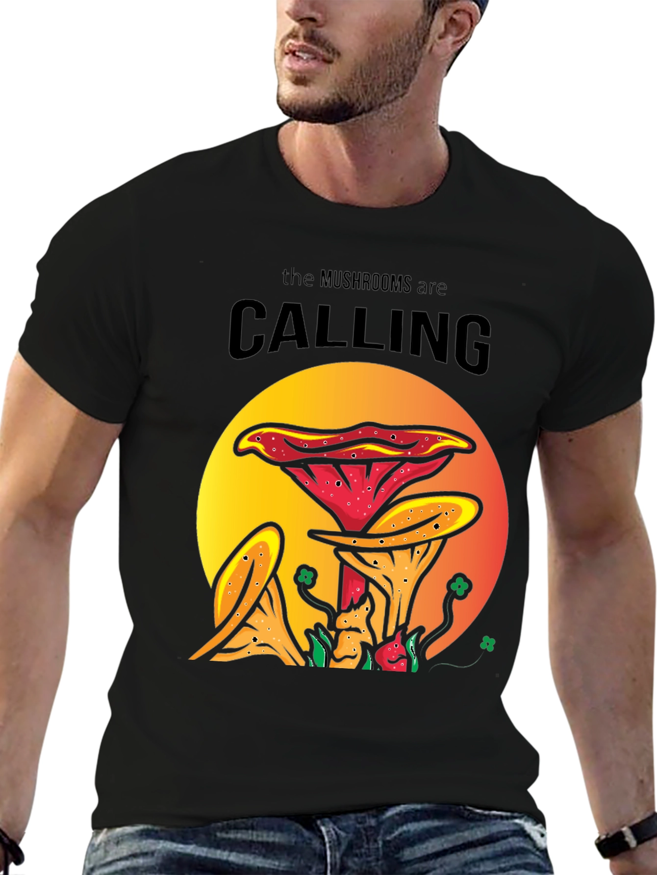 Mushroom Calling T-Shirt | Fun Nature Tee
