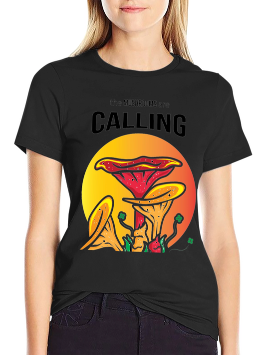 Mushroom Calling T-Shirt | Fun Nature Tee