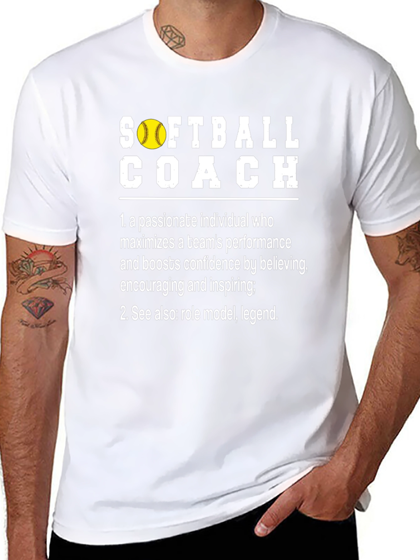 Softball Coach Definition T-Shirt - Passionate Role Model