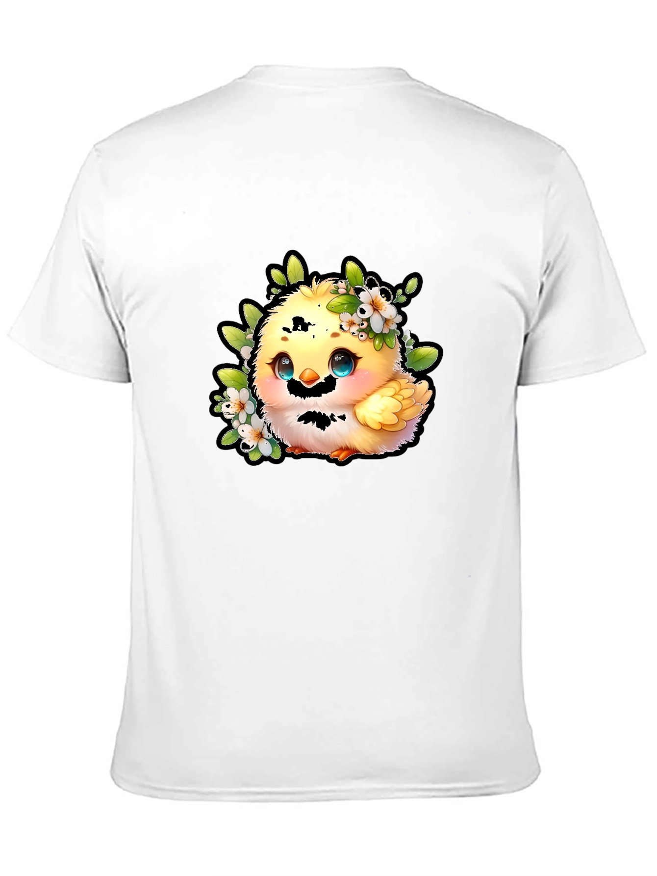 Cute Chick Graphic Tee - Black Cotton Shirt