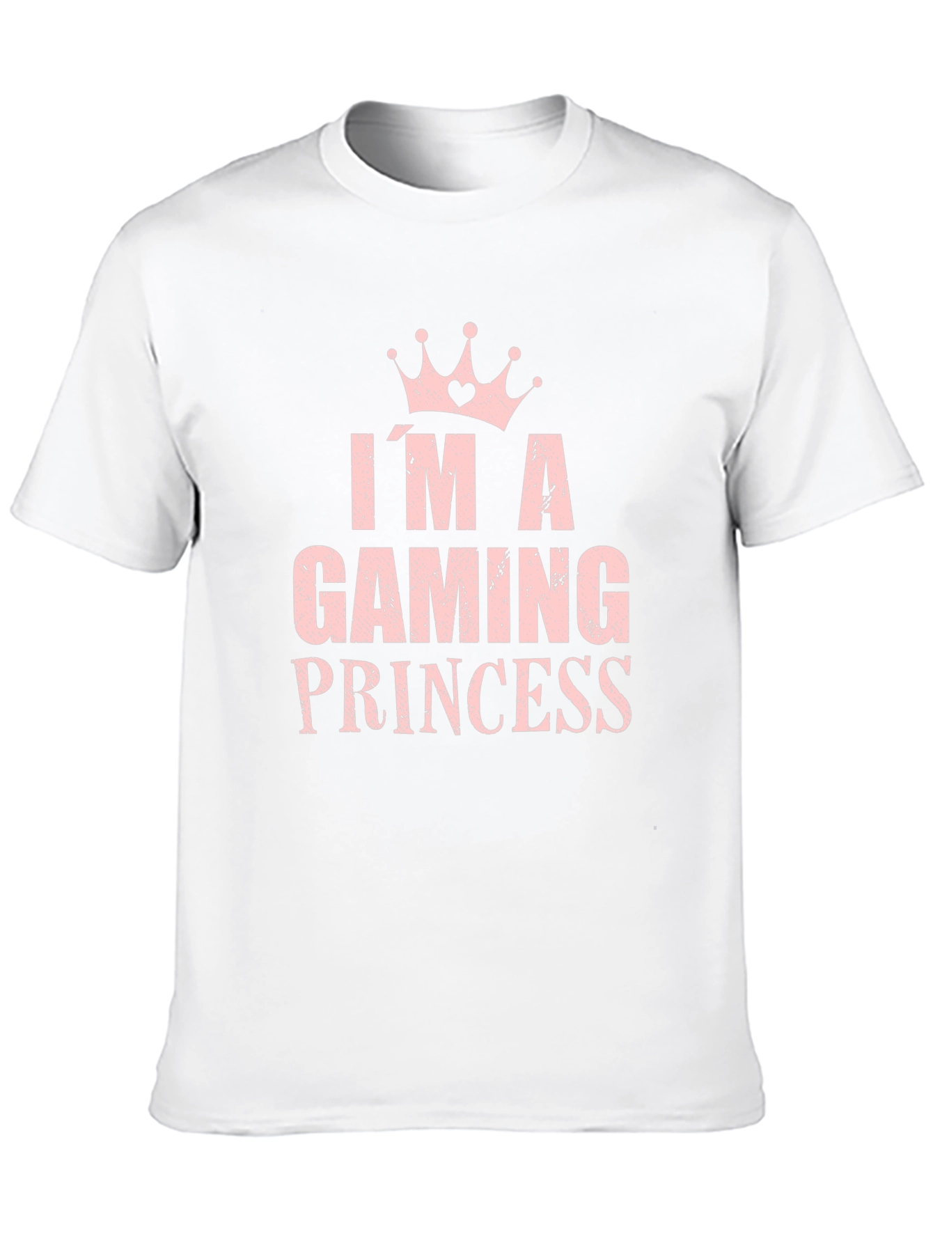 Im A Gaming Princess T-Shirt Crown Black Cotton Tee