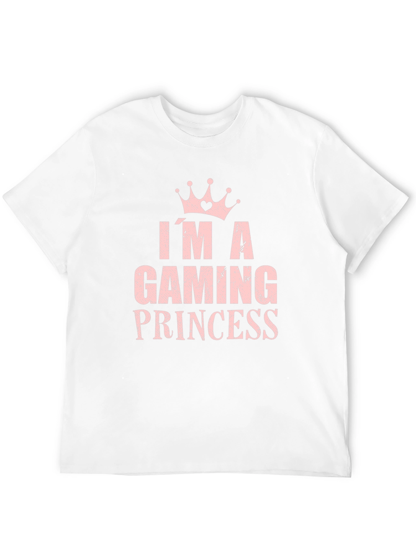Im A Gaming Princess T-Shirt Crown Black Cotton Tee