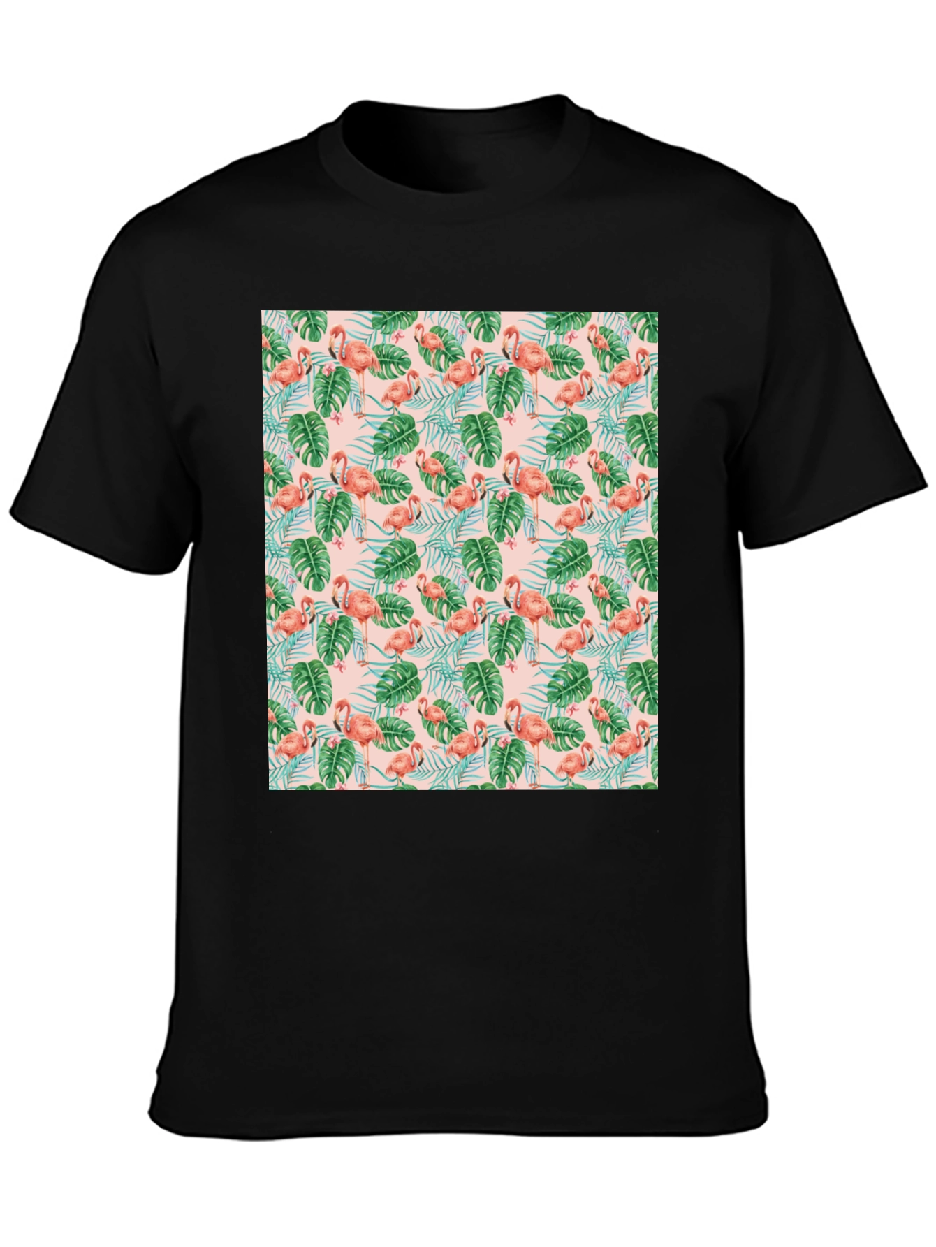 Tropical Flamingo T-Shirt - Vibrant Pattern