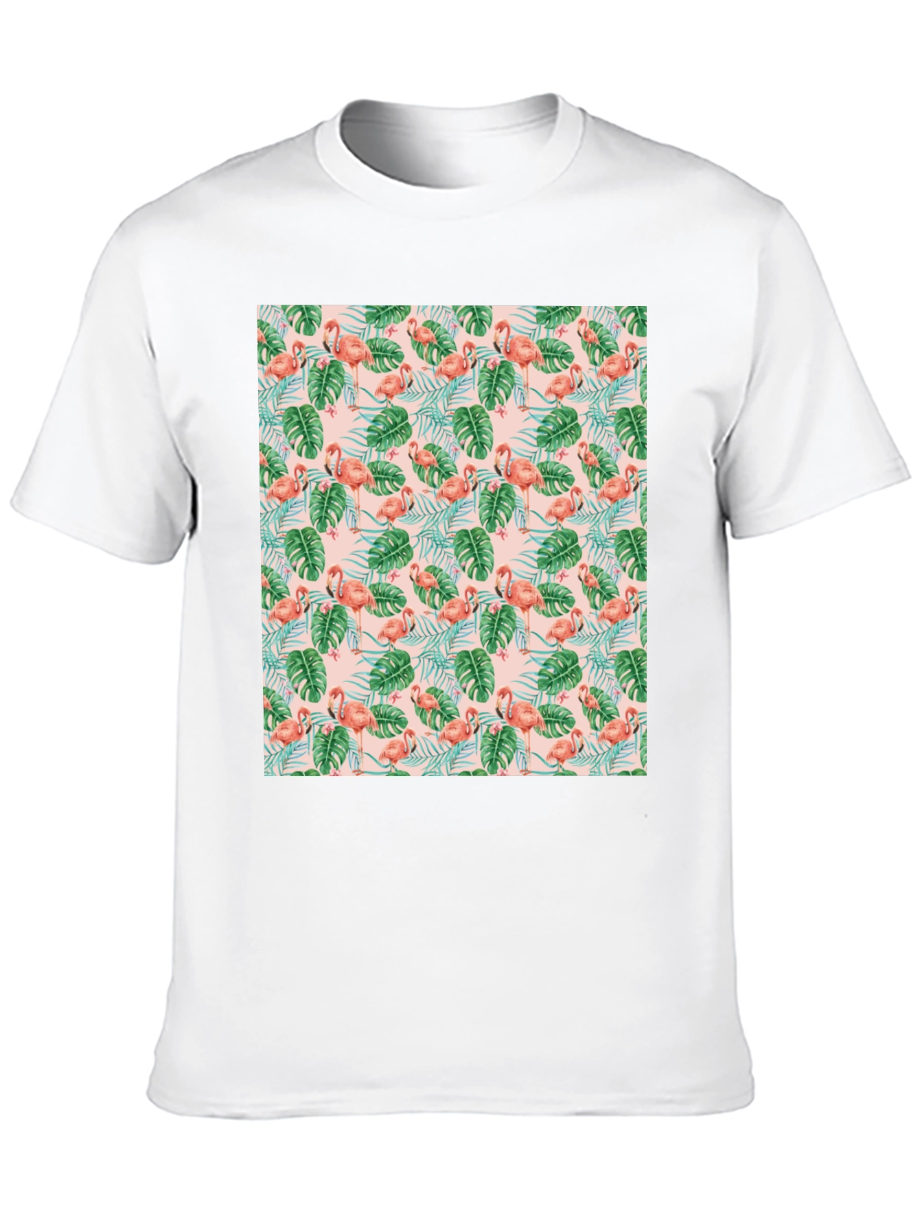 Tropical Flamingo T-Shirt - Vibrant Pattern