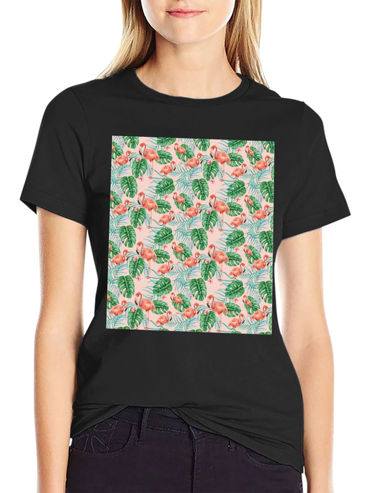 Tropical Flamingo T-Shirt - Vibrant Pattern