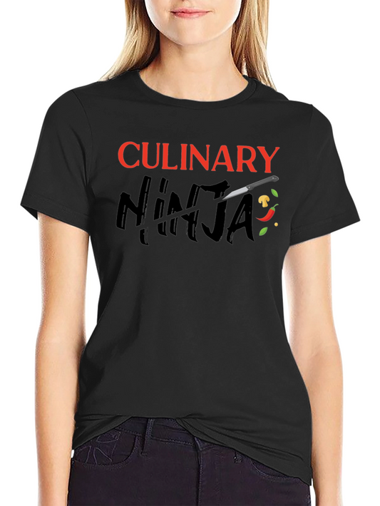 Culinary Ninja Black Graphic T-Shirt