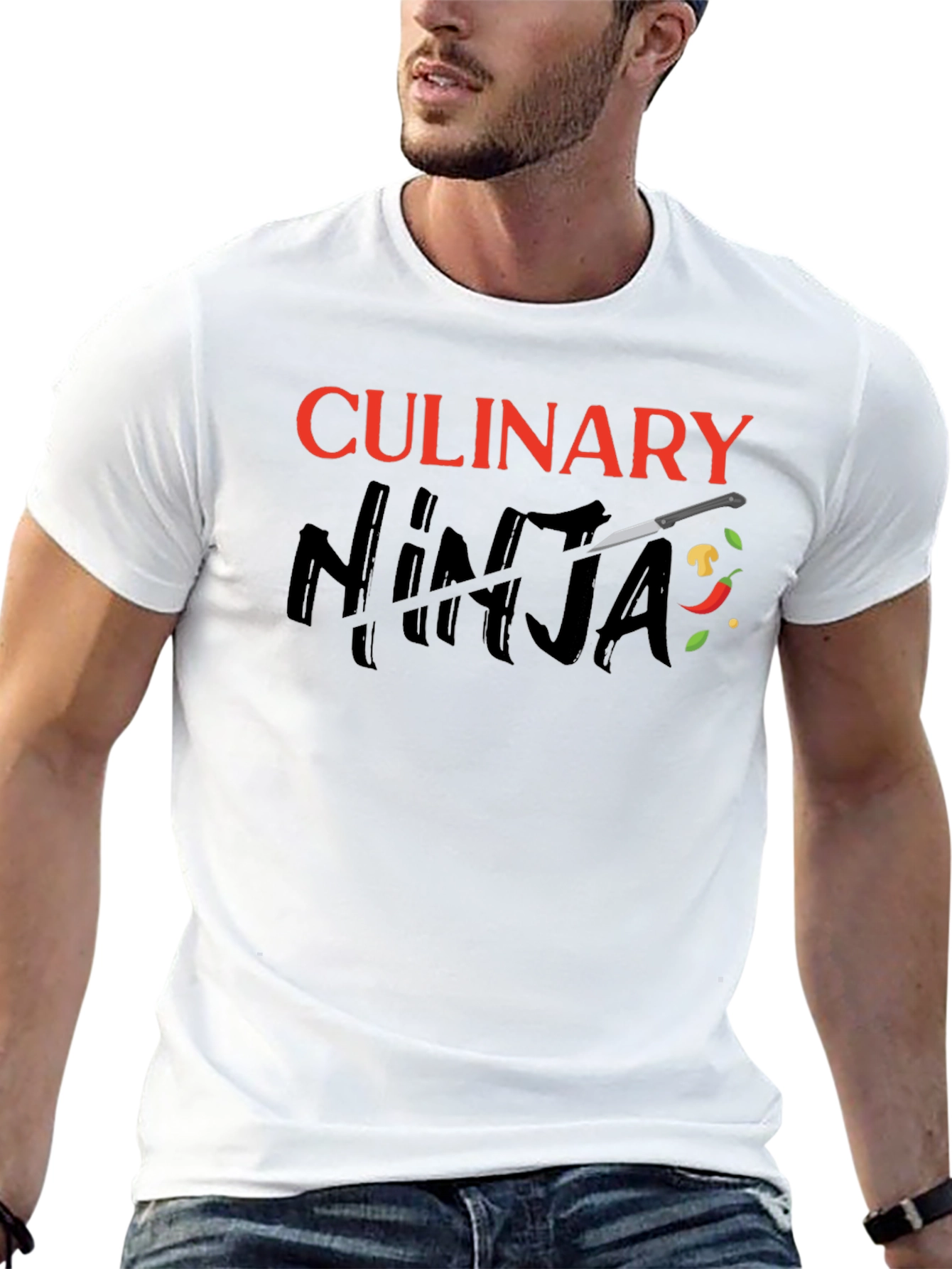 Culinary Ninja Black Graphic T-Shirt