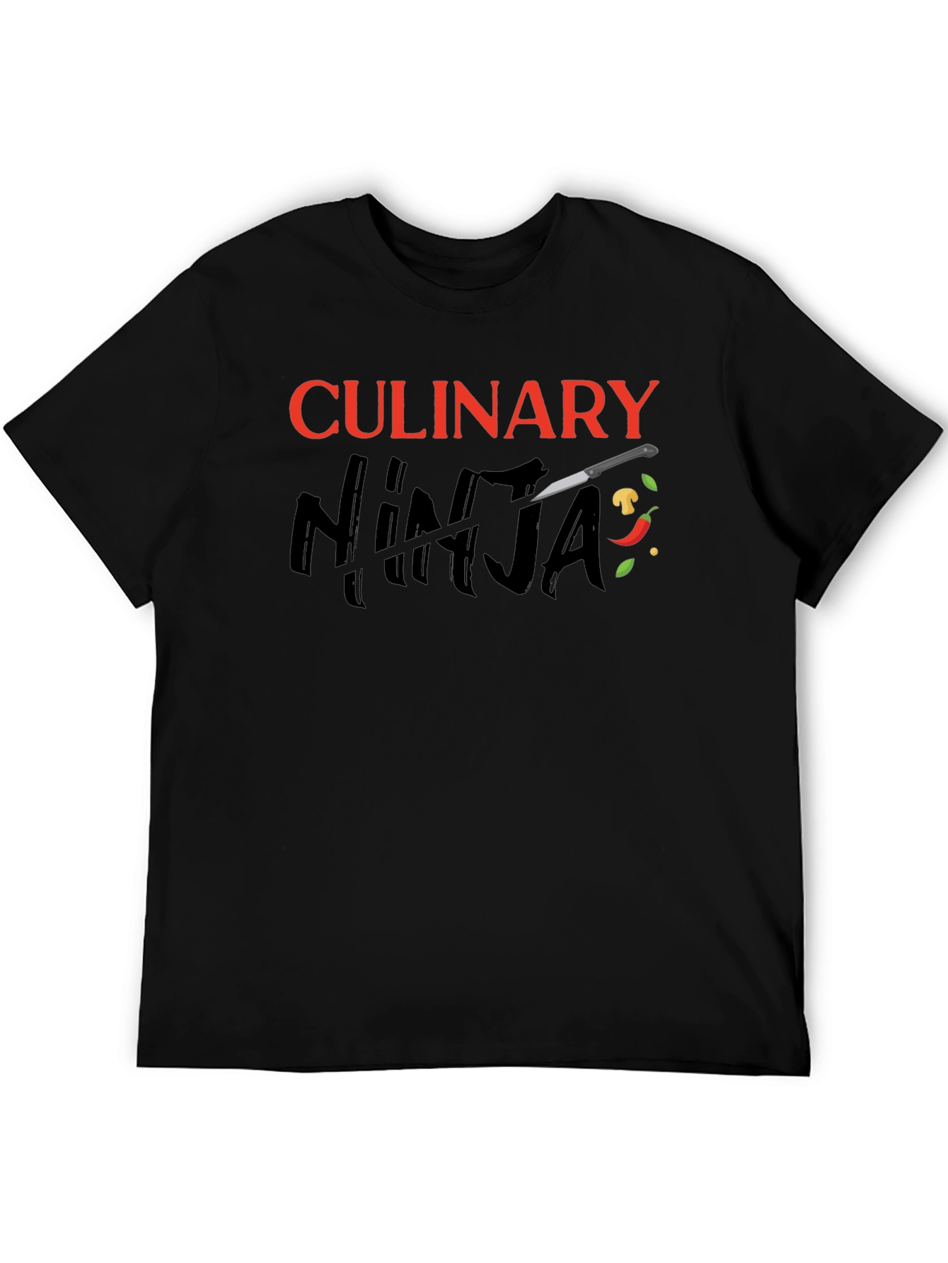 Culinary Ninja Black Graphic T-Shirt