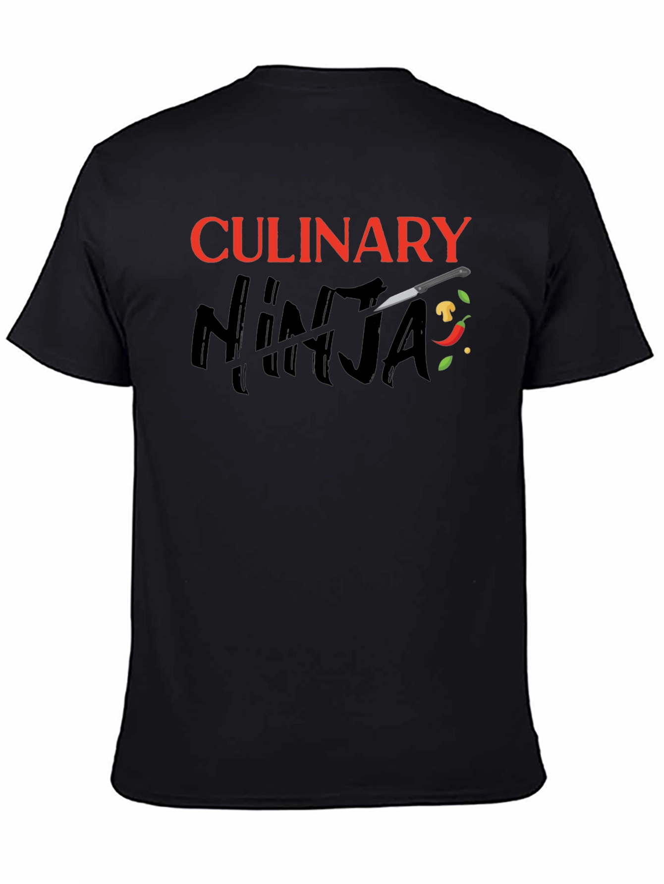 Culinary Ninja Black Graphic T-Shirt